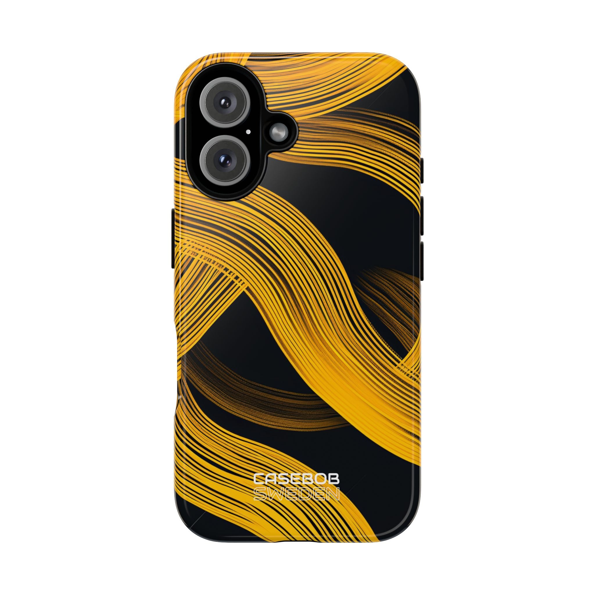 Yellow Flow Lines iPhone 16 - Tough