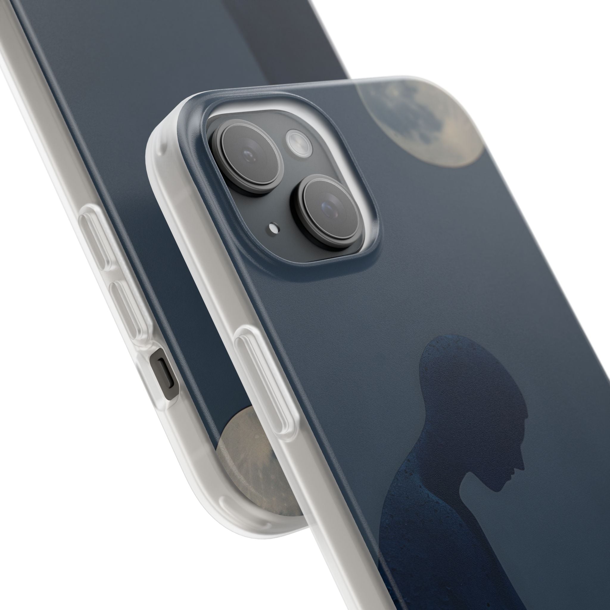 Moonlit Contemplation iPhone 15 Plus Case - Soft