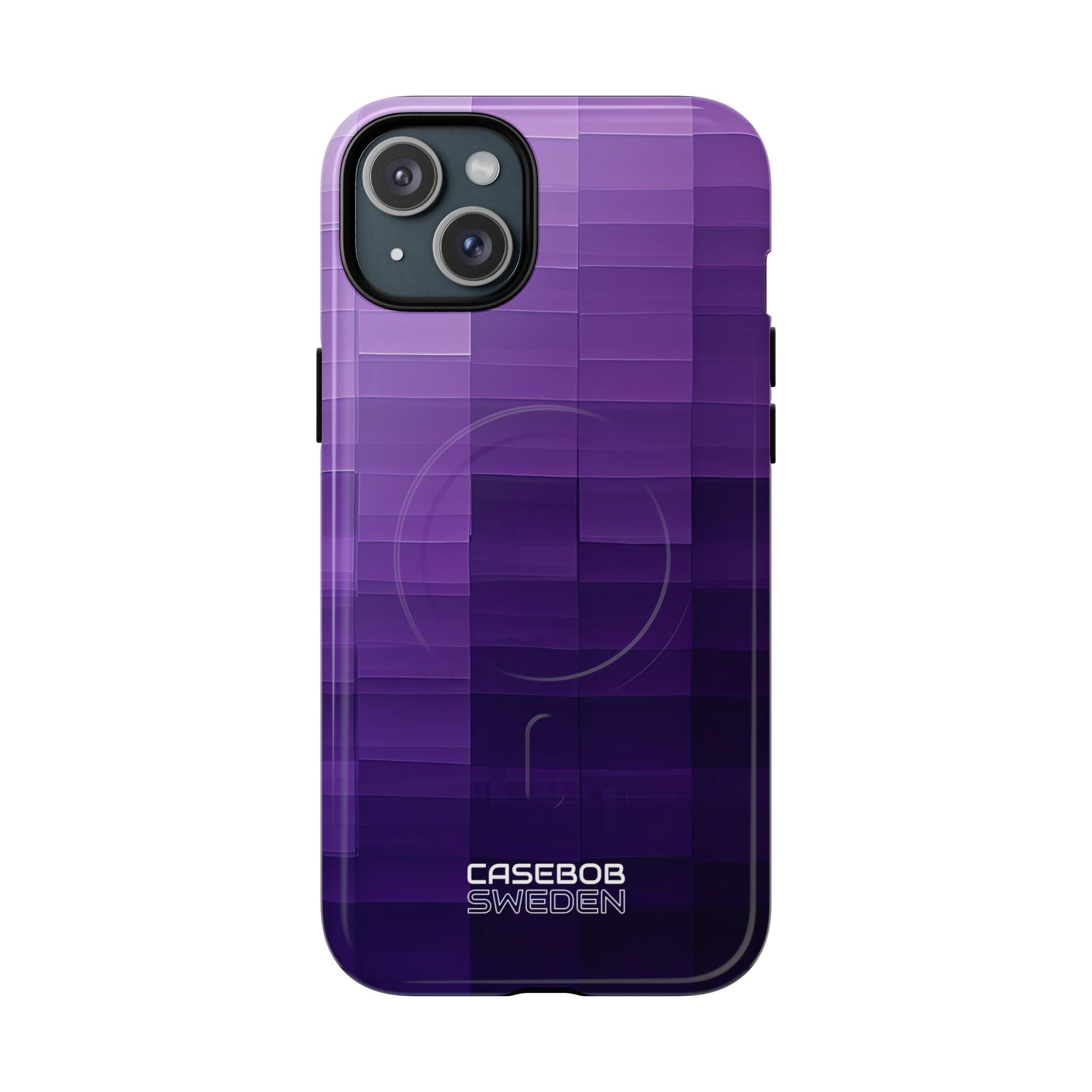 Purple Horizon Grid iPhone 15 - Tough+
