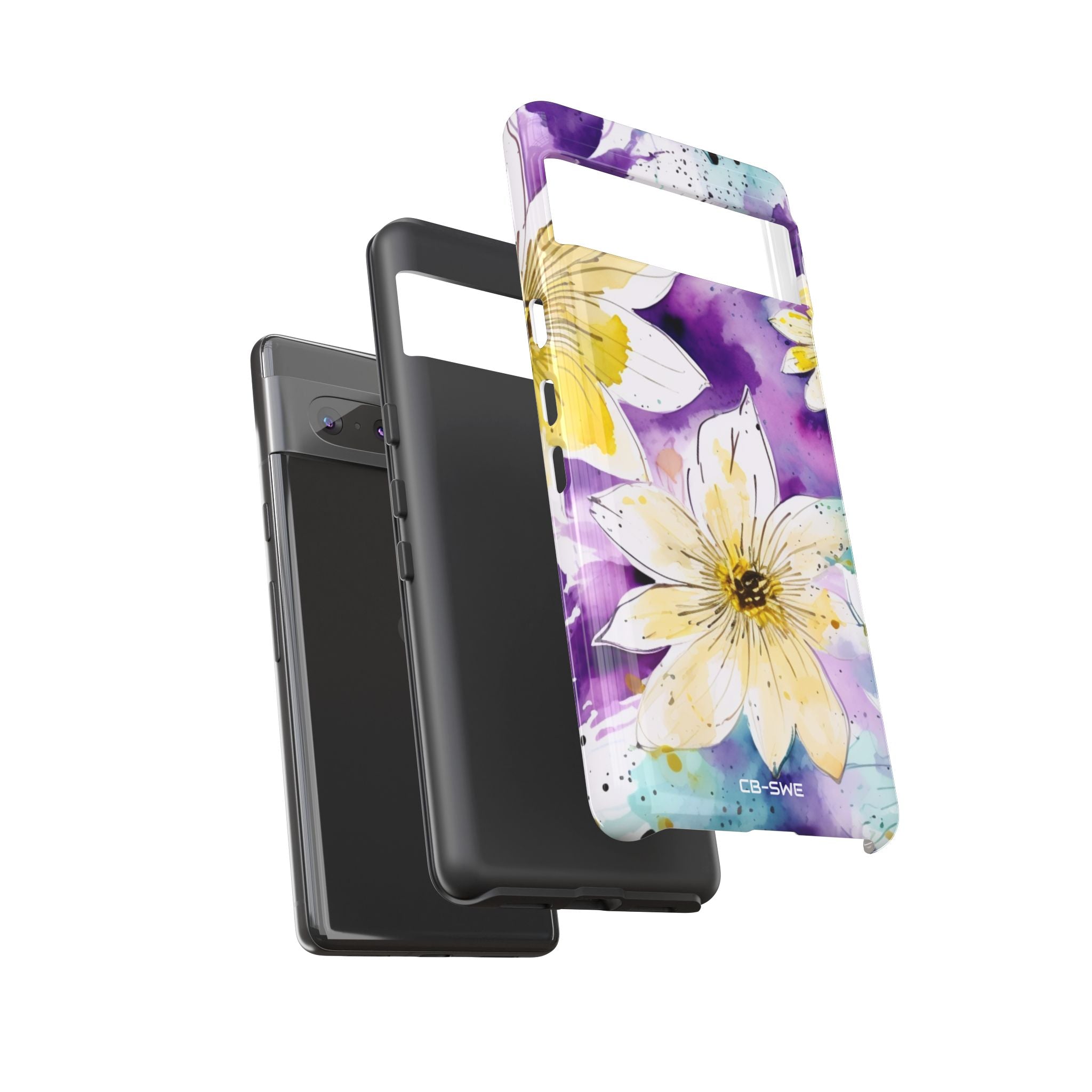Vibrant Watercolor Flowers - Google Pixel Case