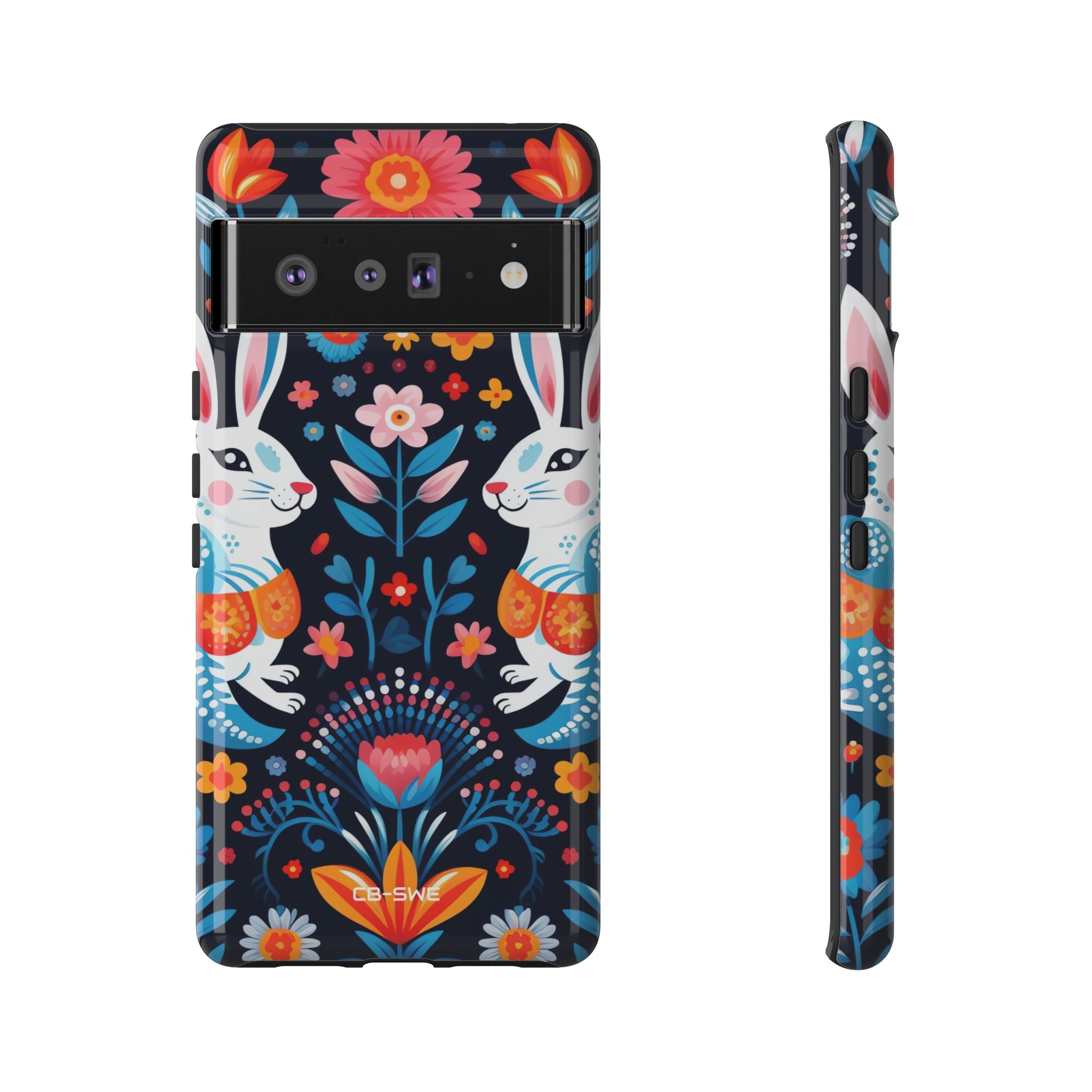 Bunnies Hop Flowers - Google Pixel Case