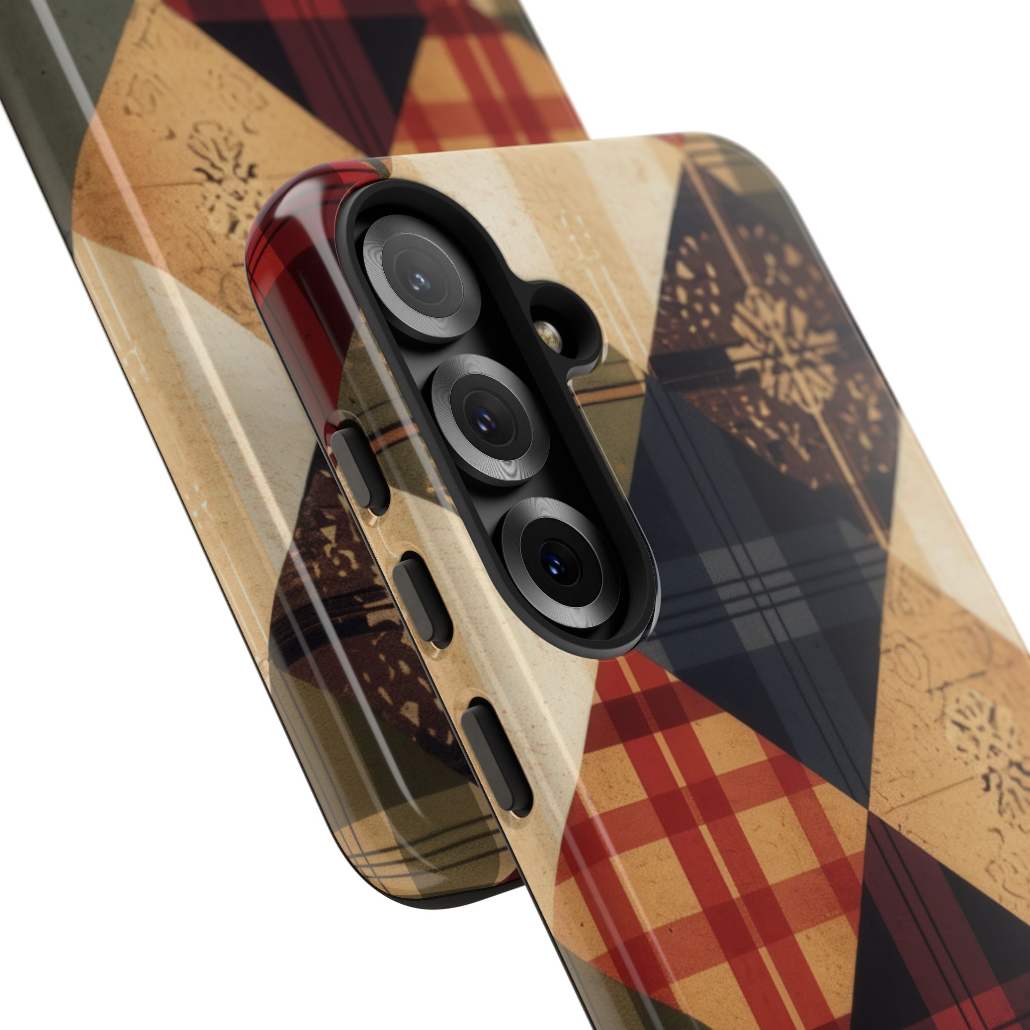 Rustieke Quilt Charme Samsung S25 - Tough