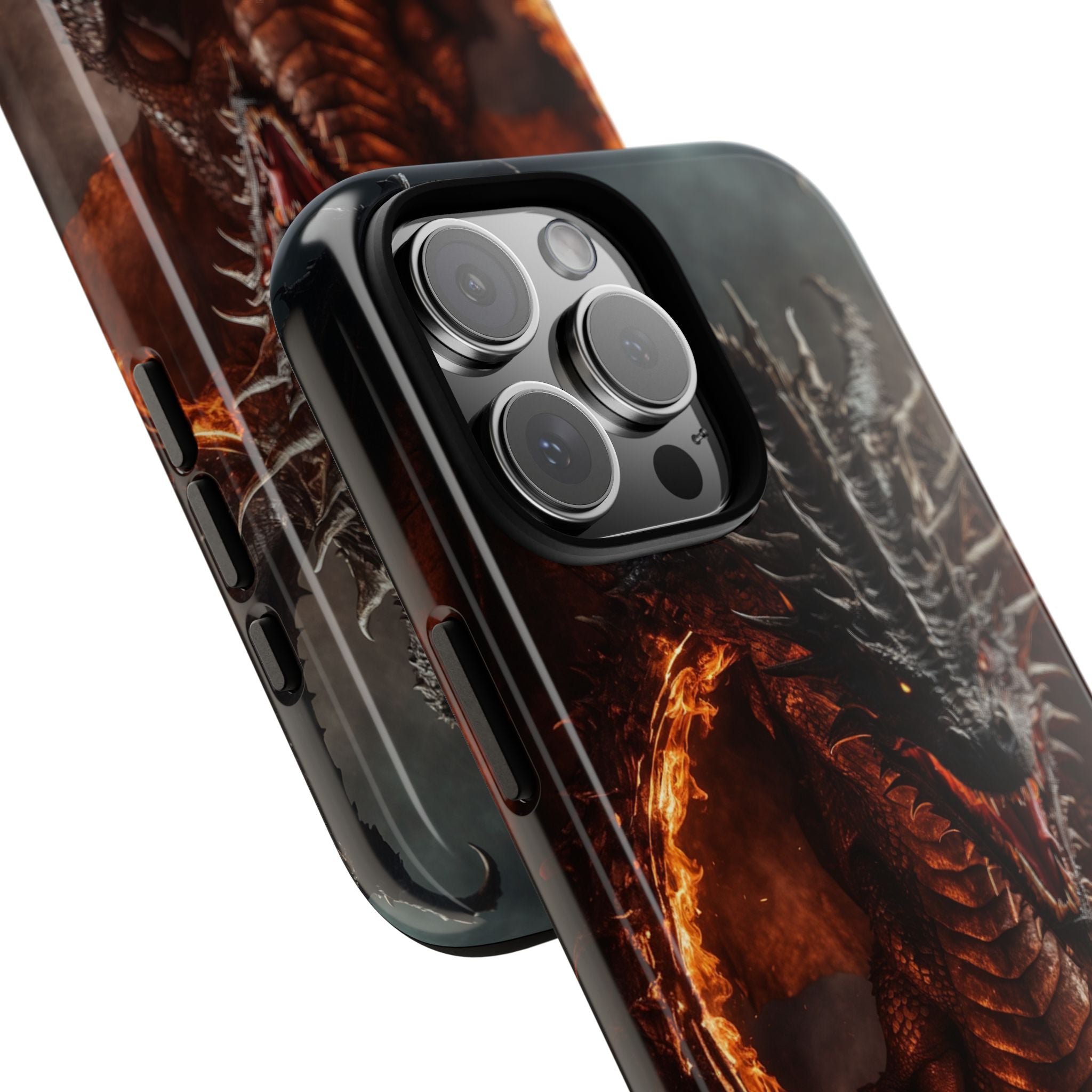 Fiery Dragon Roars - iPhone Case