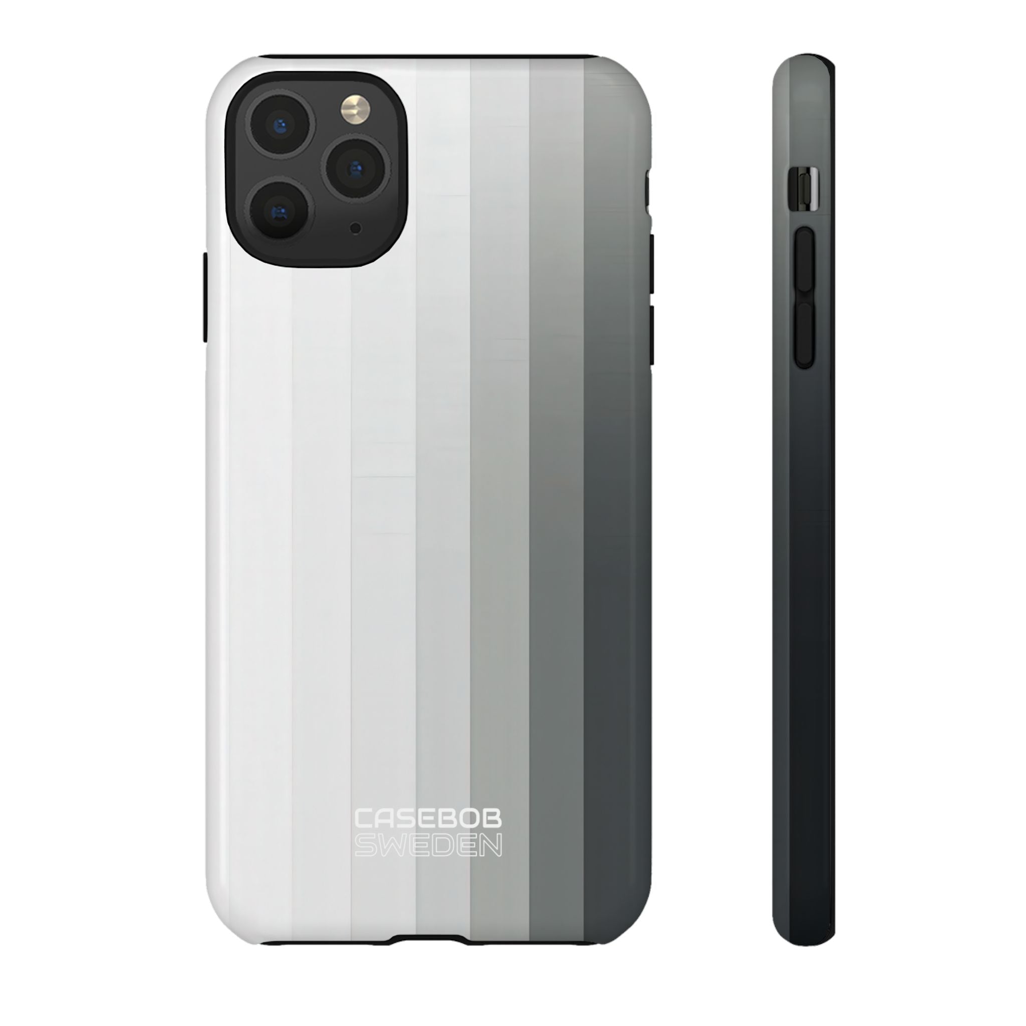Silver Gradient Stripes iPhone 11 - Tough