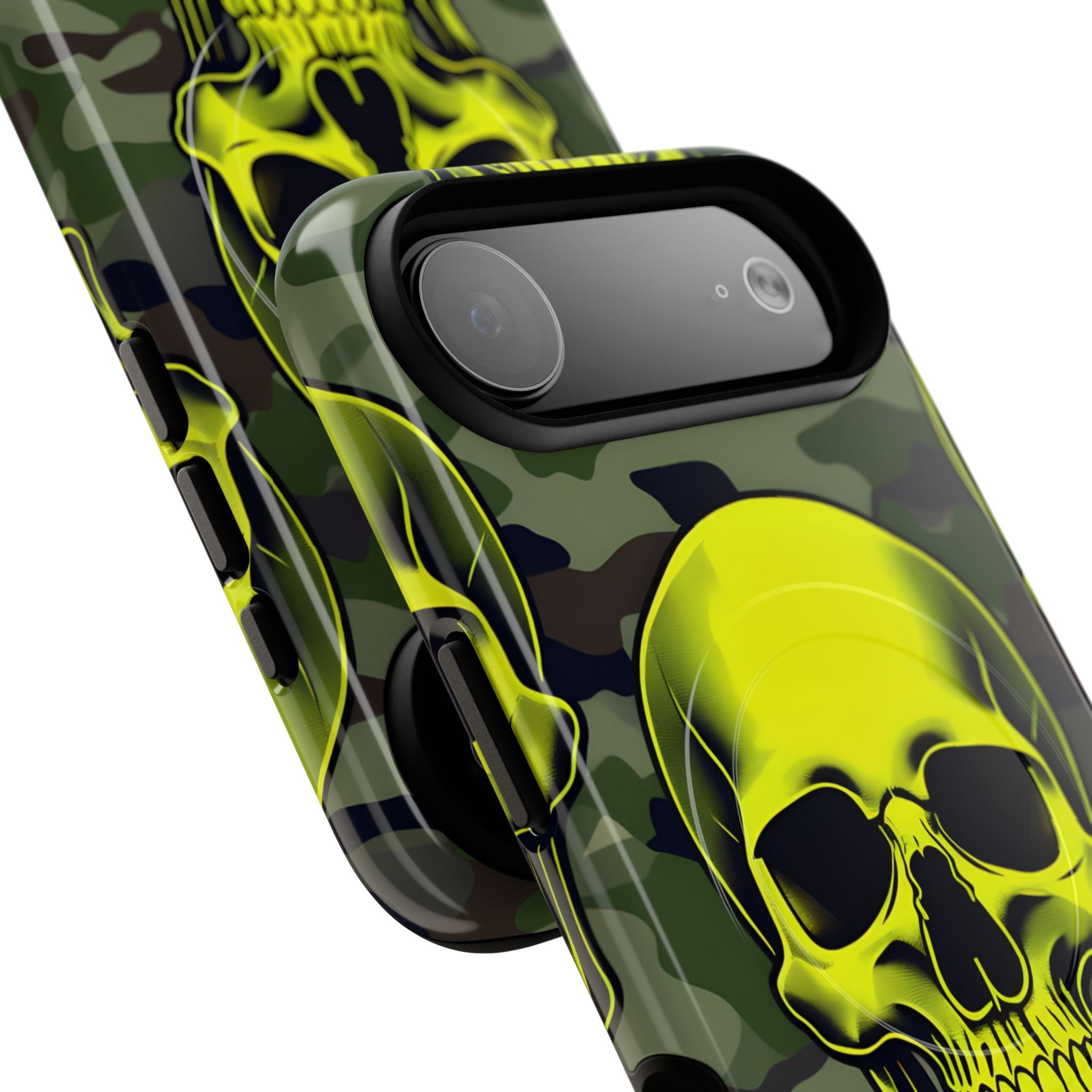 Neon Skull Camo iPhone 17 Air Case - Tough+