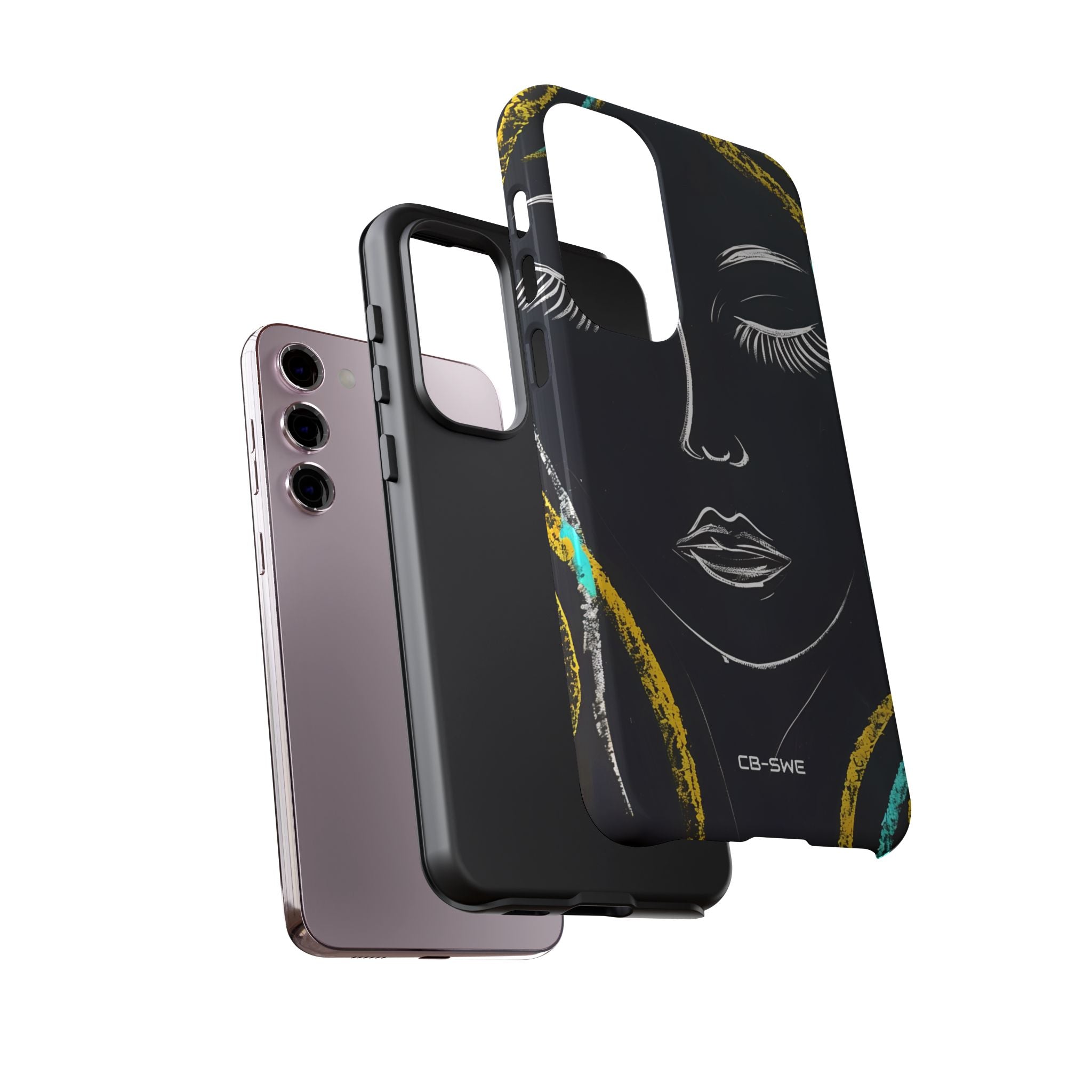 Vivid Minimalist Portrait - Samsung Case