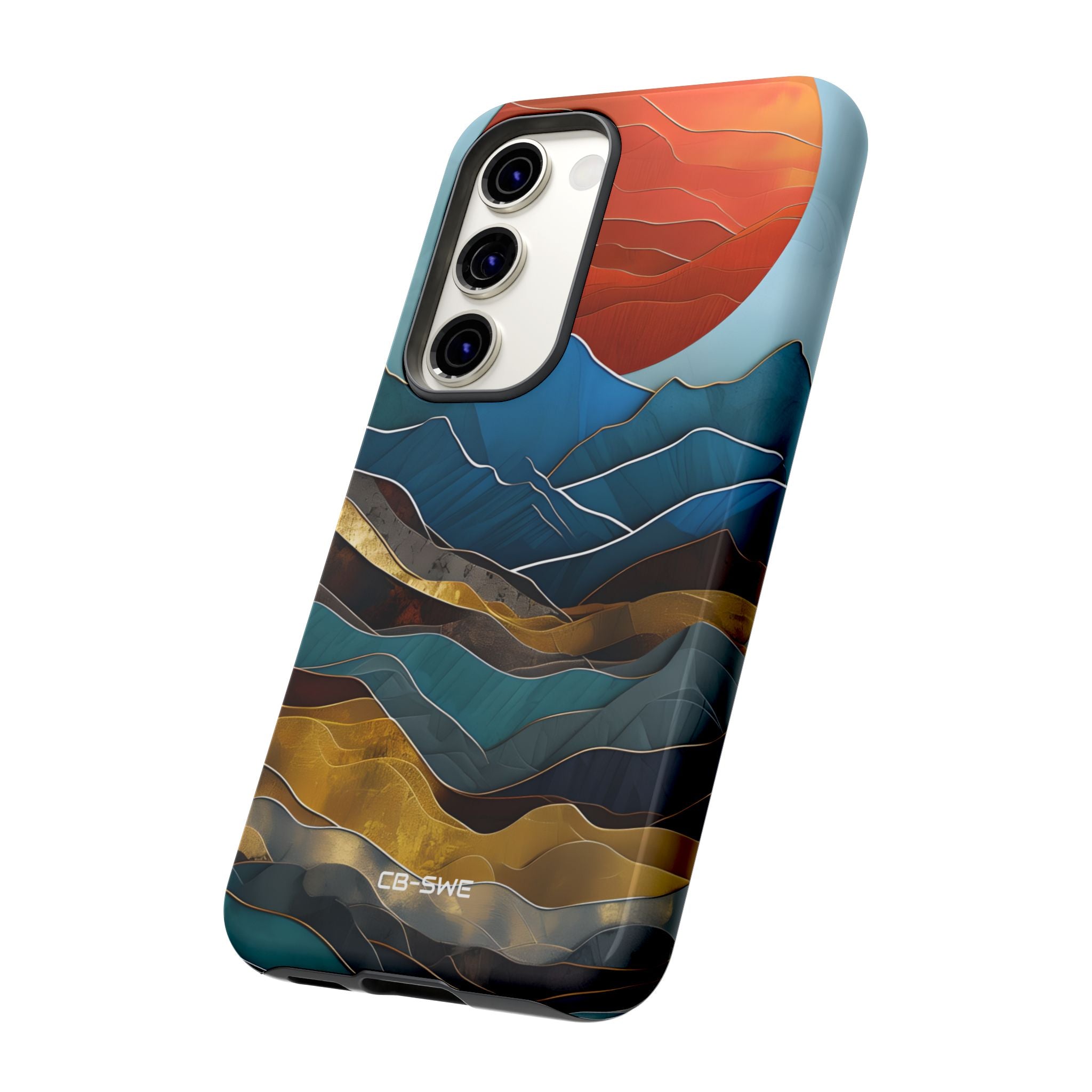 Sunset Geometry Waves - Samsung Case