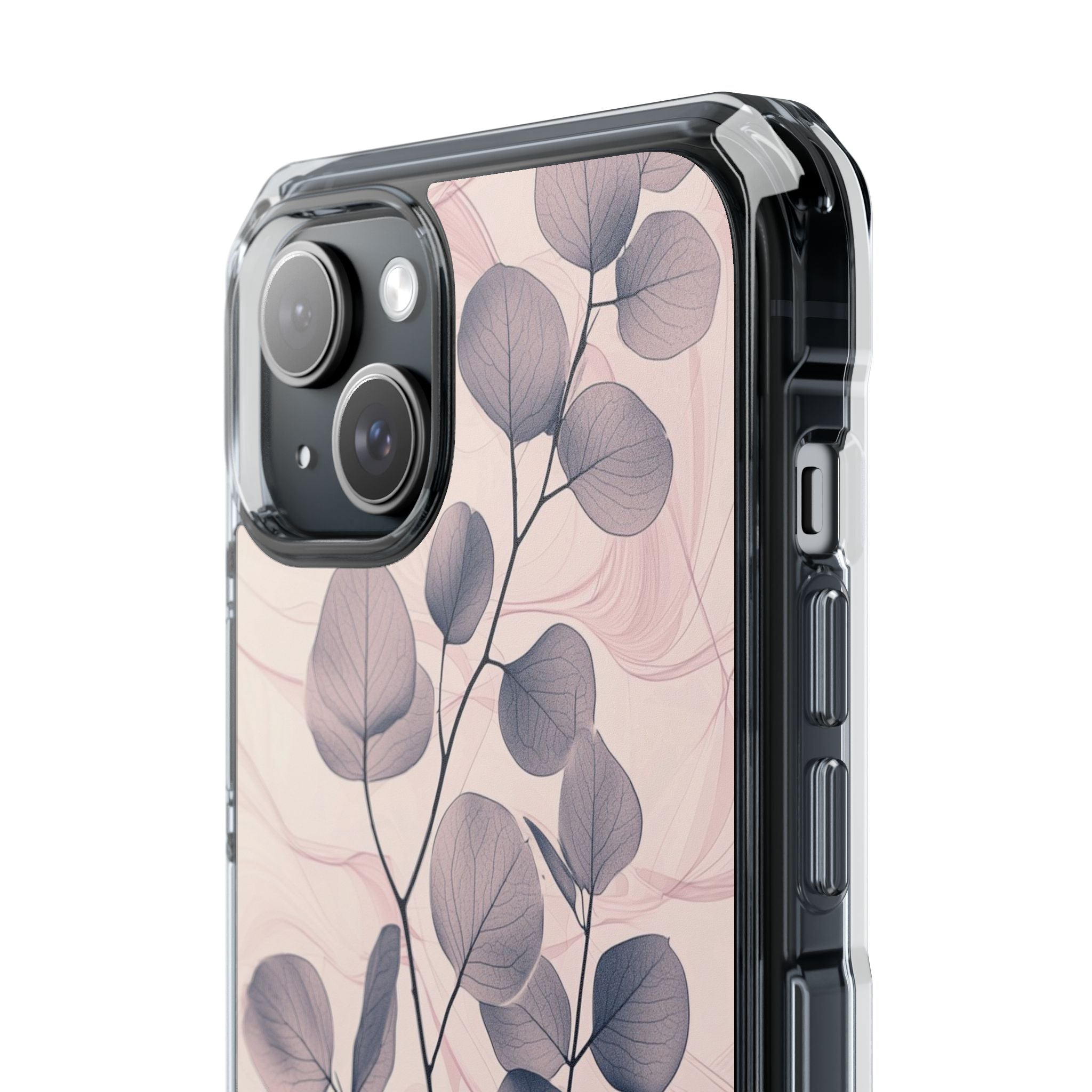 Veined Leaf Whisper iPhone 15 Plus Case - Impact