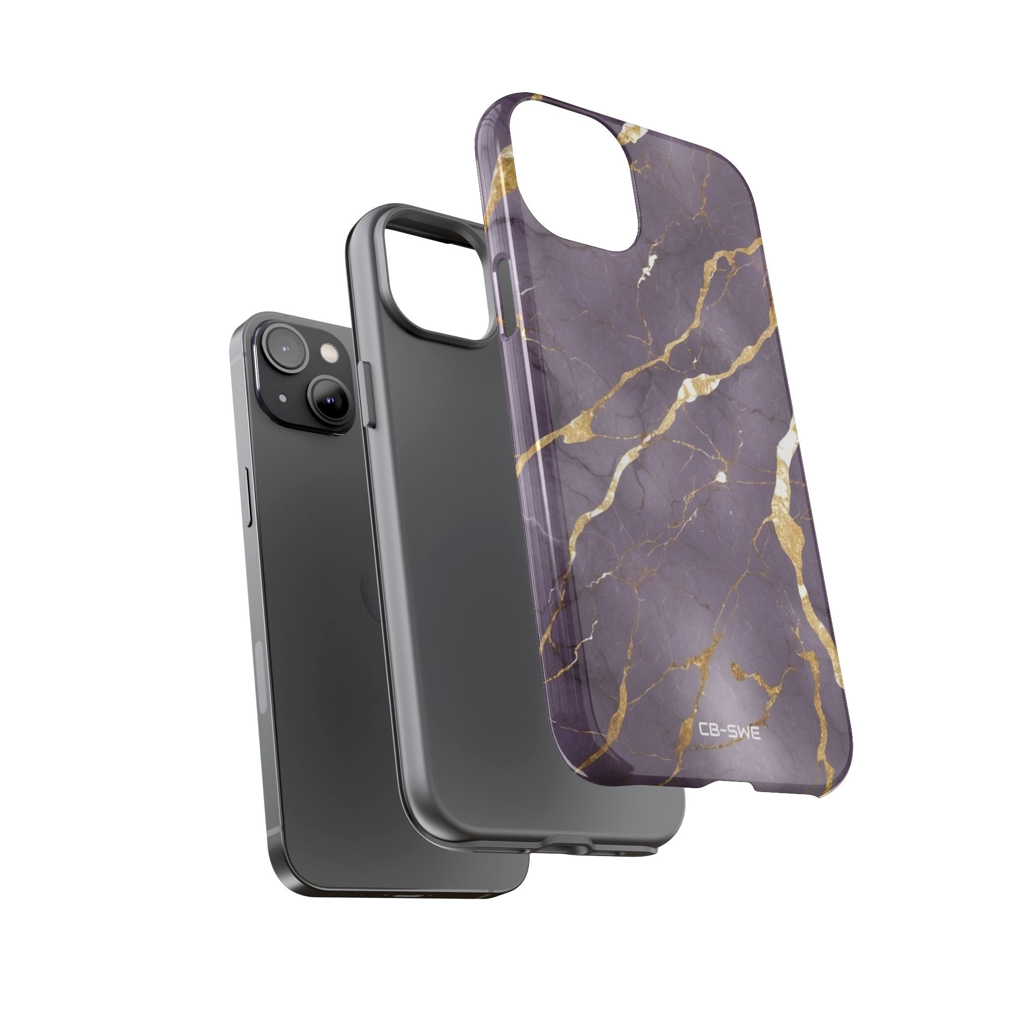 Golden Veins Flowing - iPhone Case