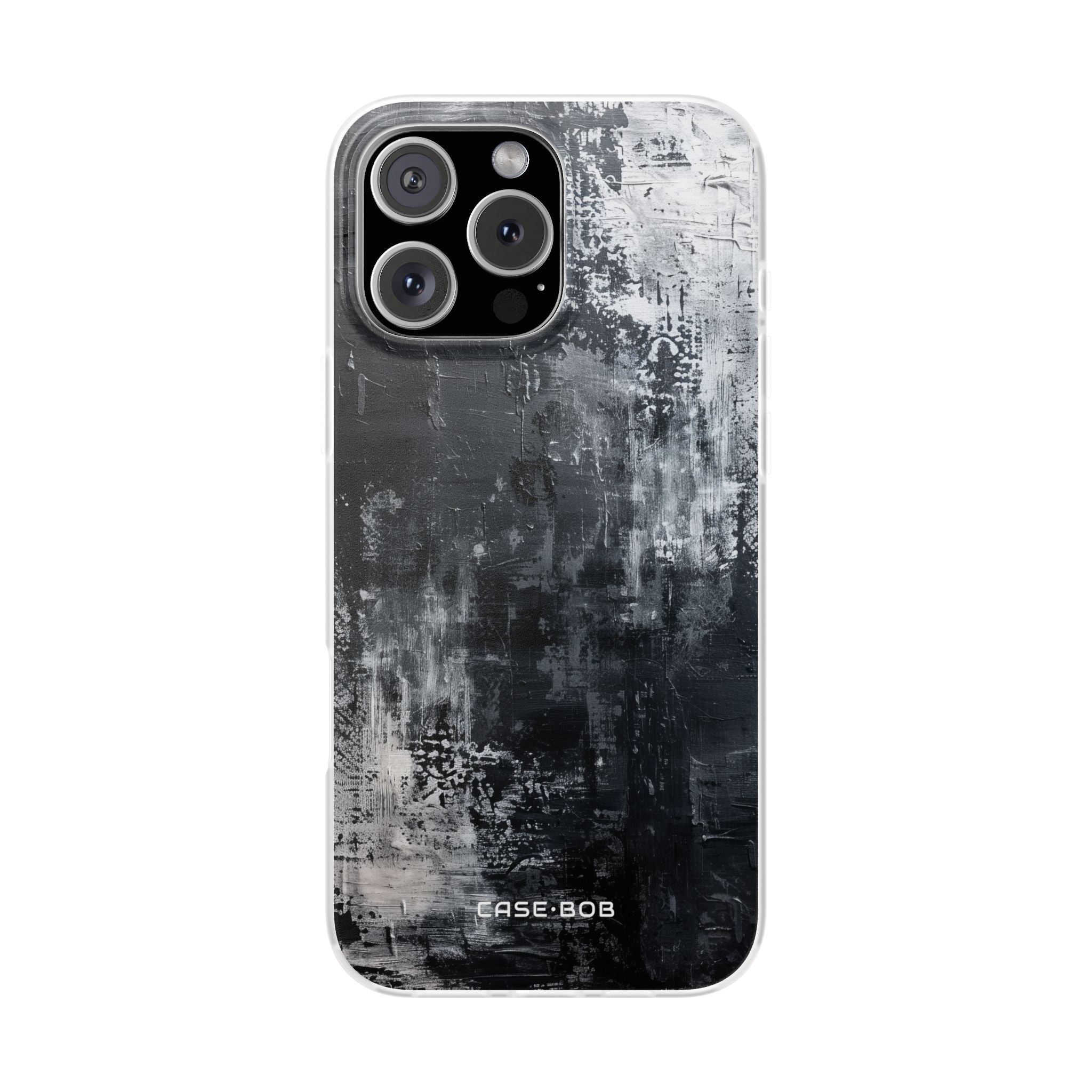 Textured Blackscape iPhone 16 Pro Max Case - Soft