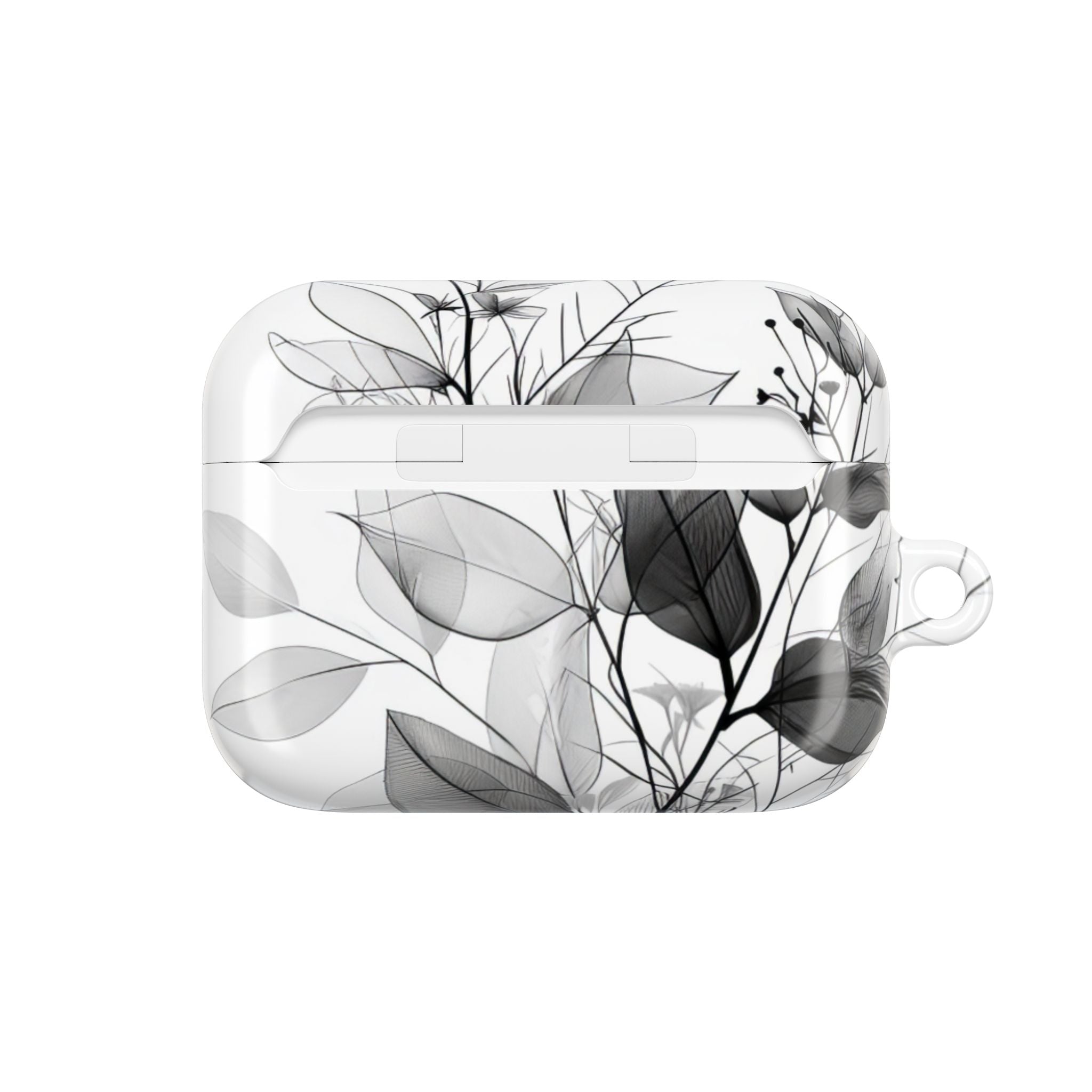 Silver Leaves - AirPods Case