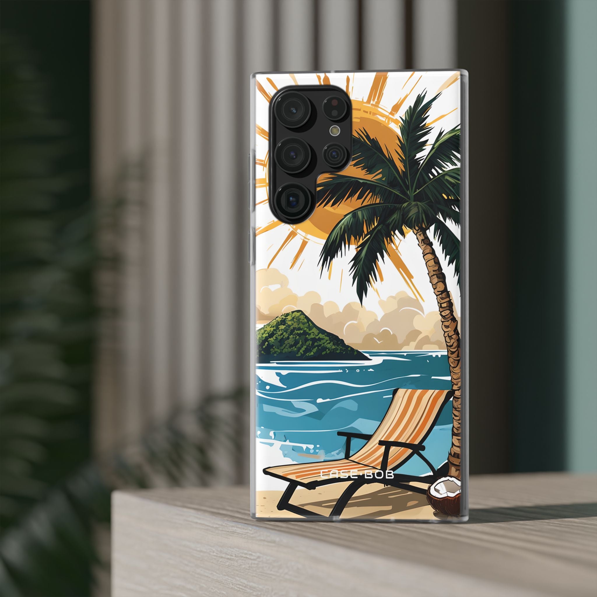 Sunny Palm Breeze Samsung S22 Ultra Case - Soft