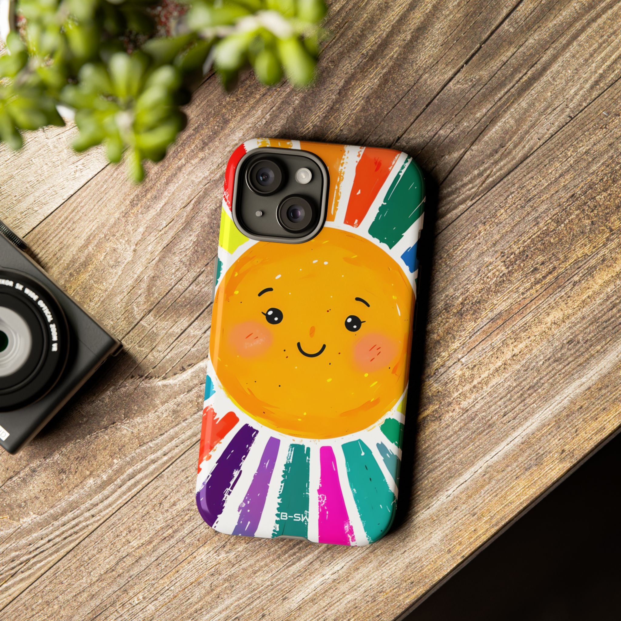 Radiant Smiling Sun - iPhone Case