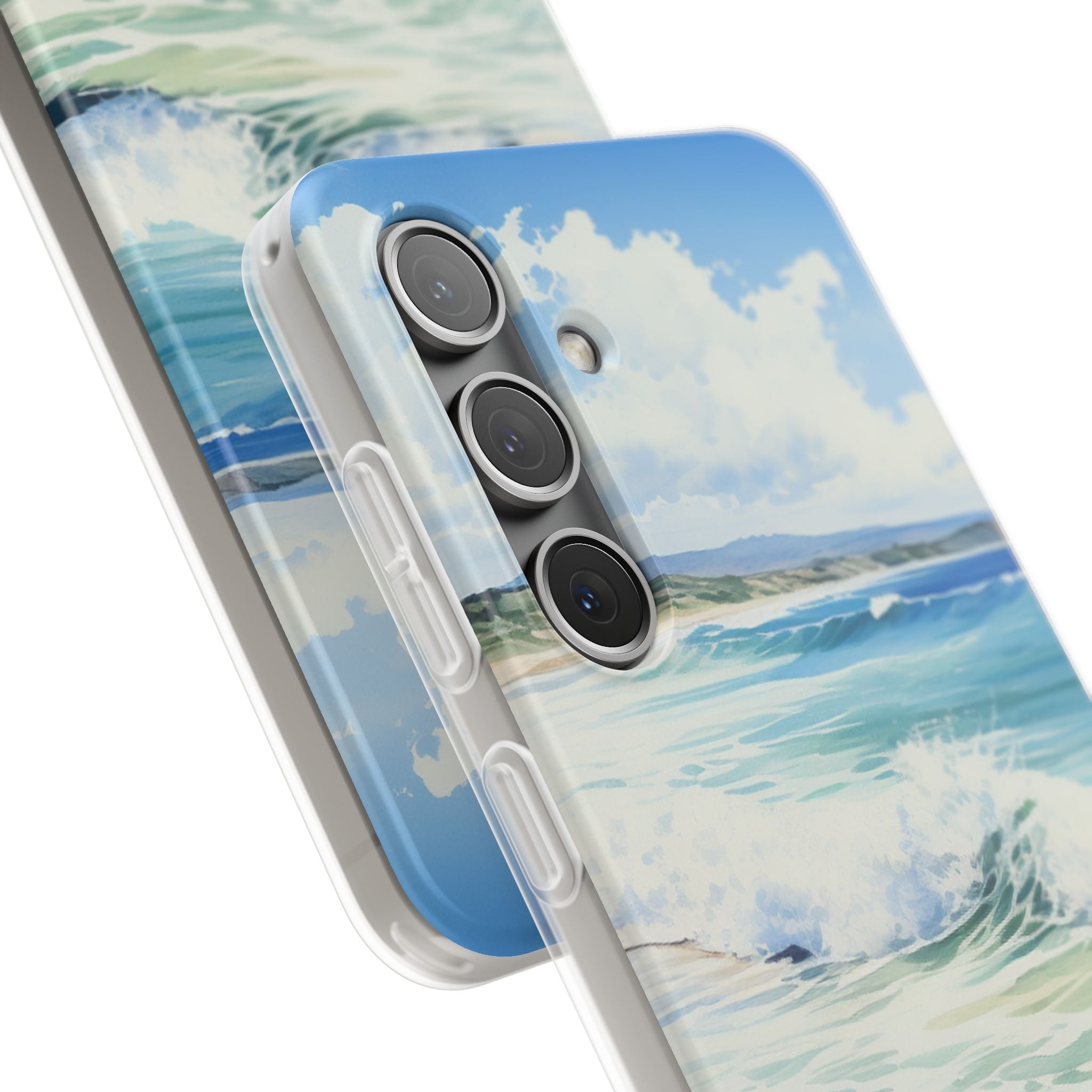 Foamy Wave Breeze Samsung S24 Case - Soft