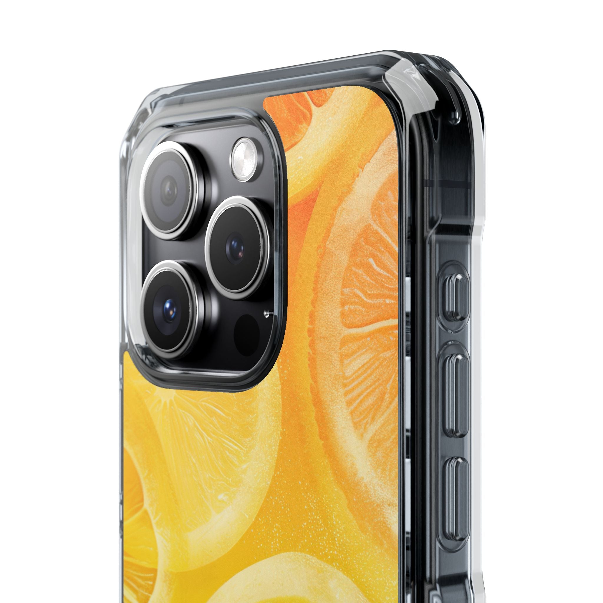 Citrus Splash Burst iPhone 15 - Impact Clear+
