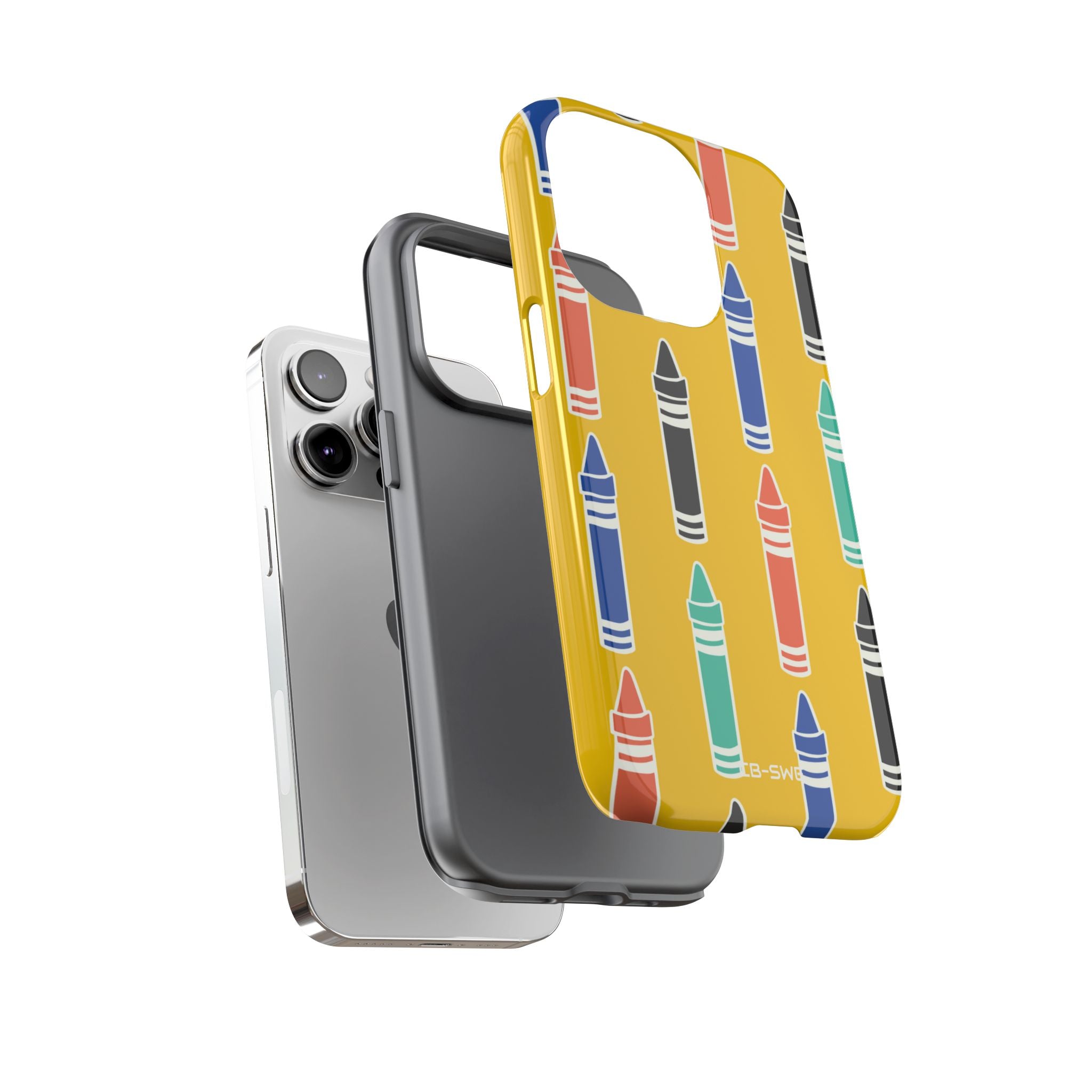 Crayons Dance Joyfully - iPhone Case