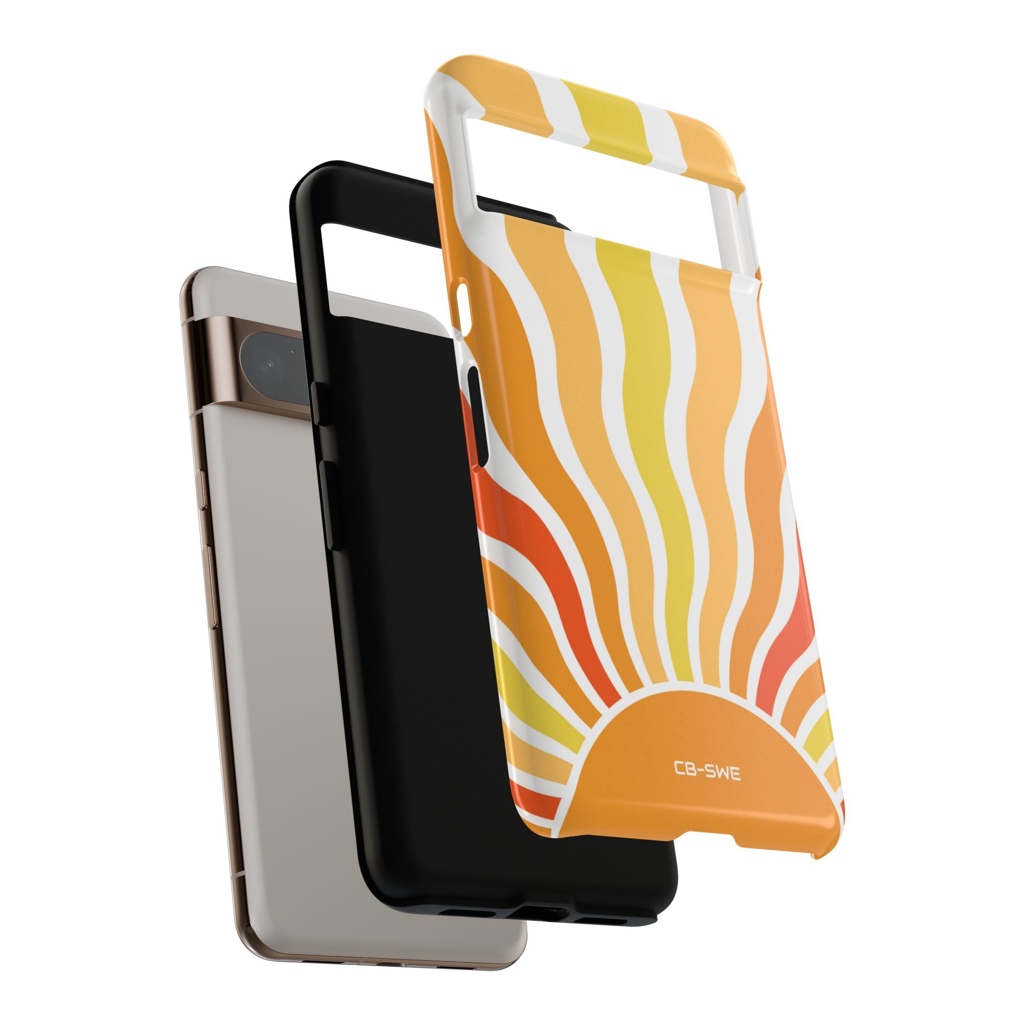 Retro Sunshine Waves - Google Pixel Case