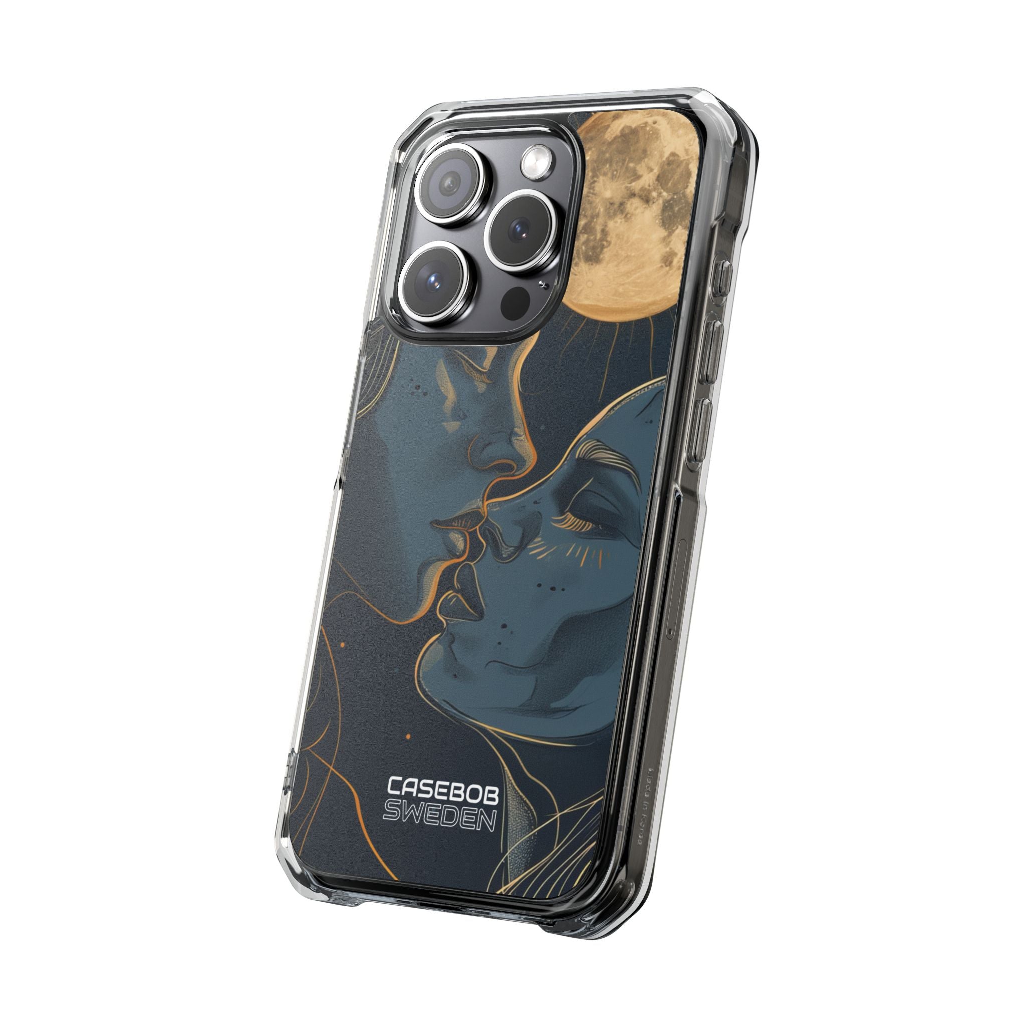 Moonlit Lovers Whisper iPhone 15 - Impact Clear+