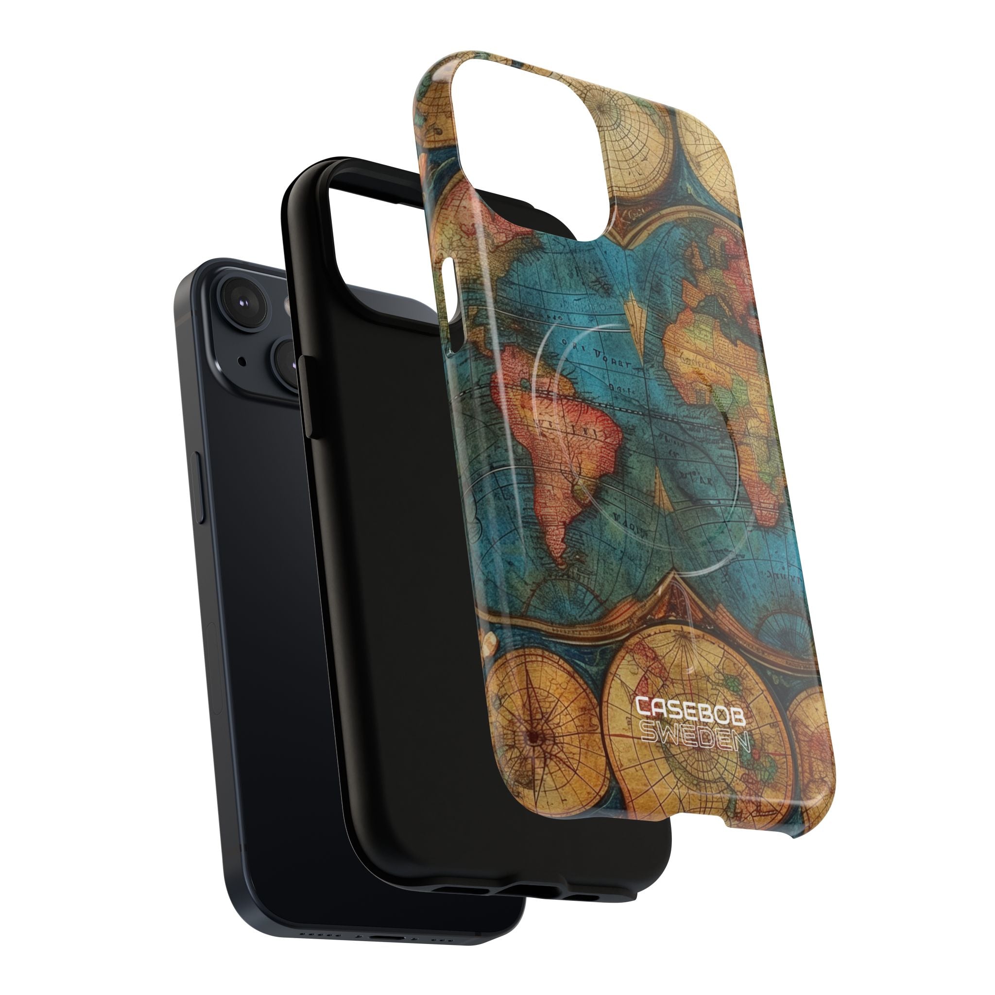Vintage World Map iPhone 14 - Tough+