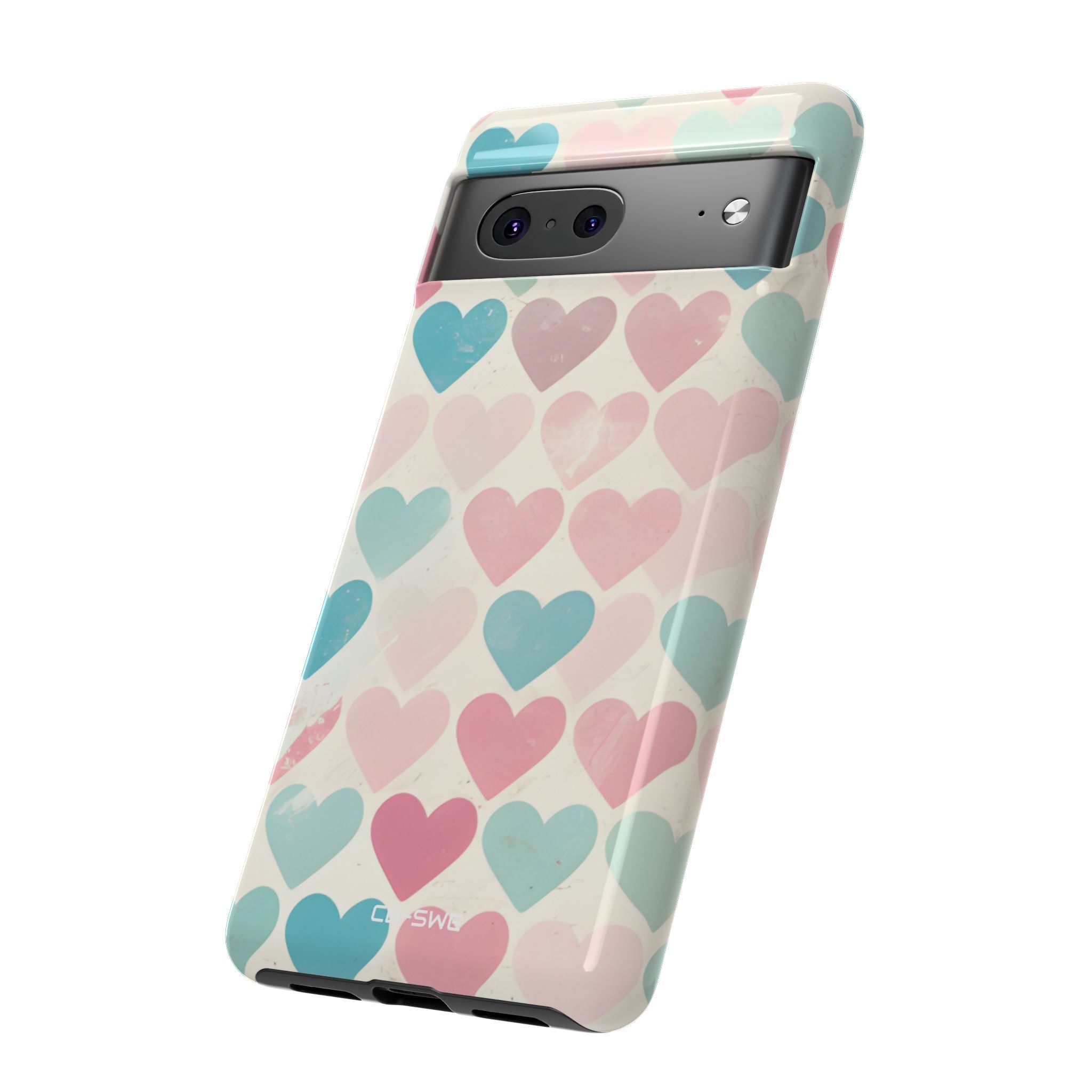Retro Hearts Symmetry - Google Pixel Case