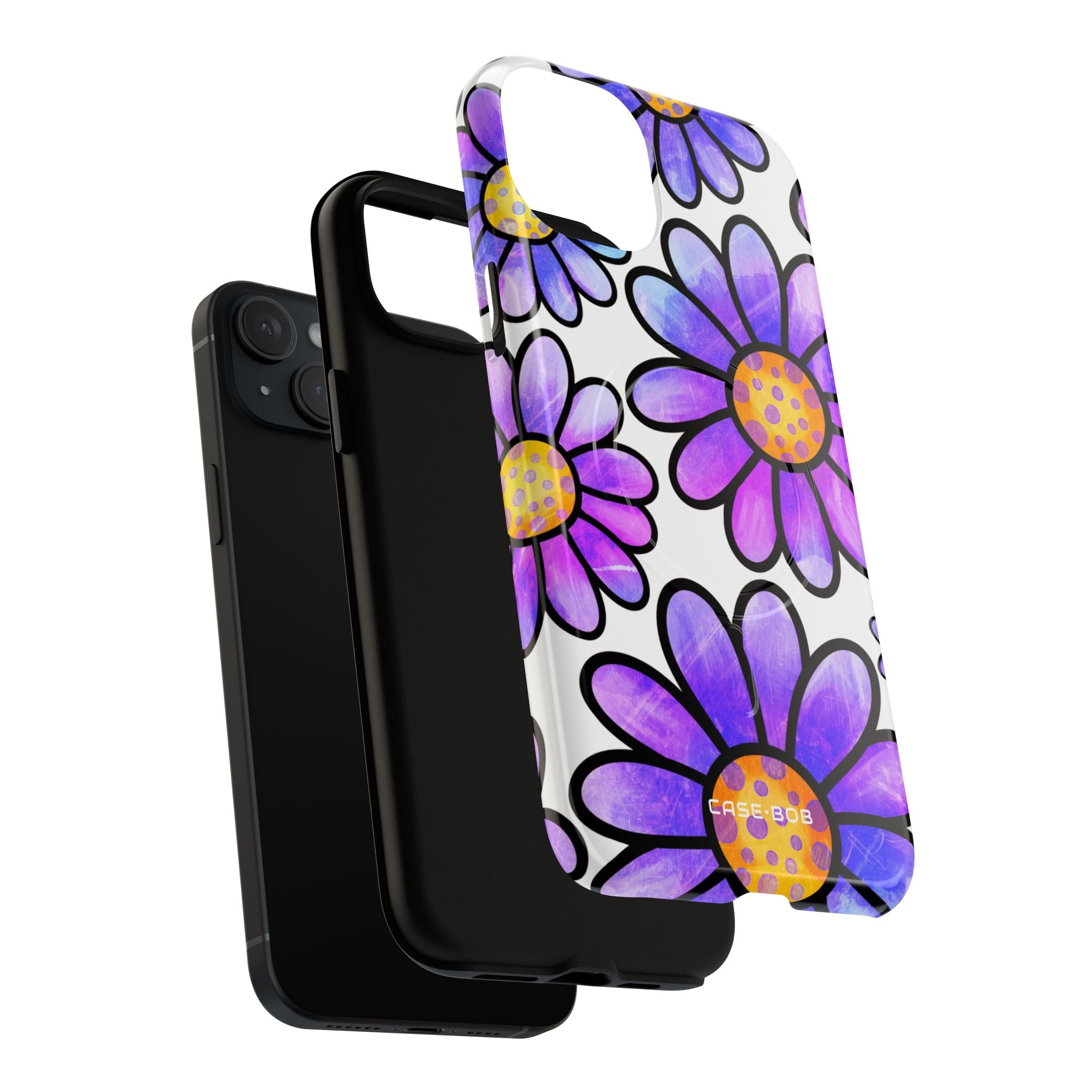 Polka Dot Blooms iPhone 15 Plus Case - Tough+