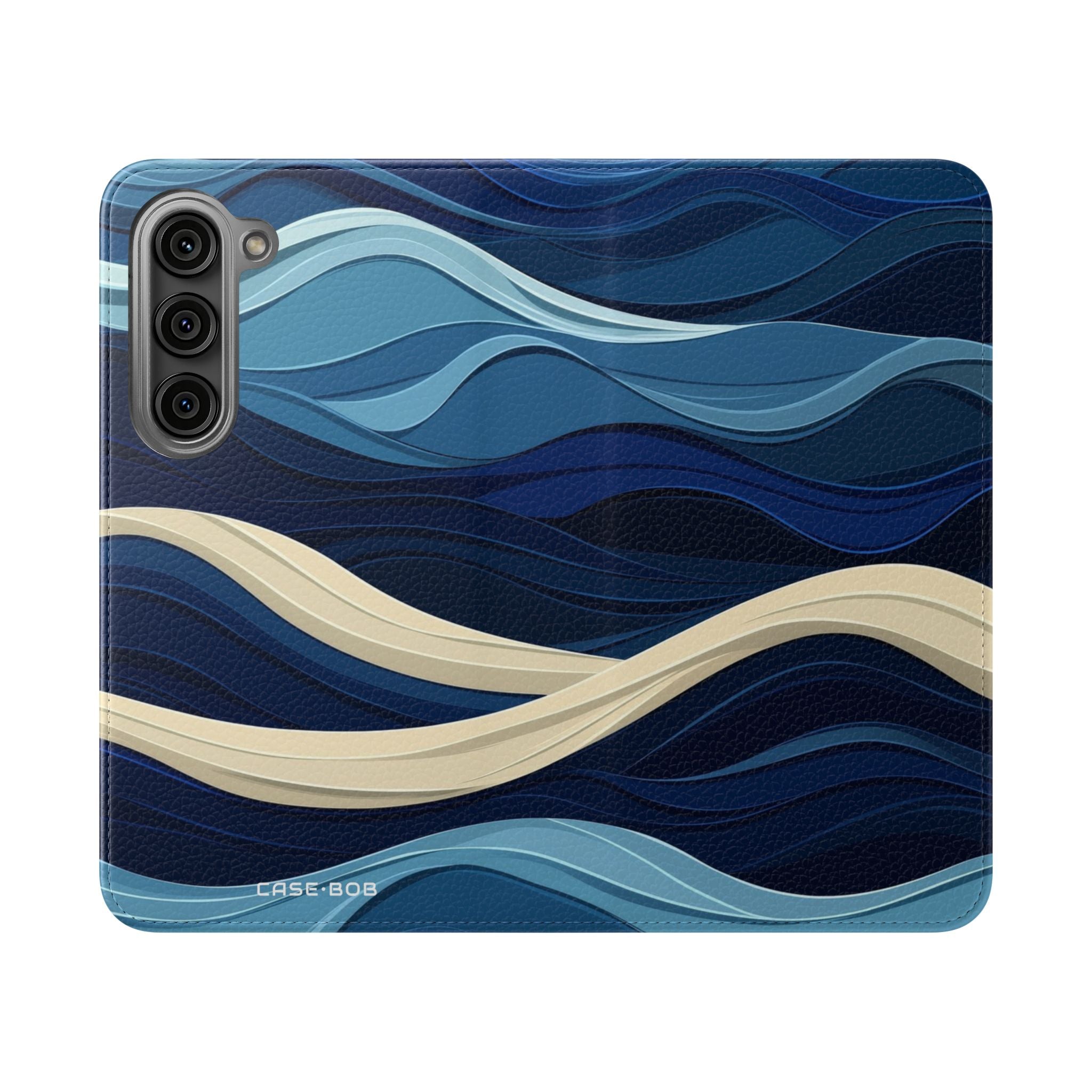 Blue Wave Flow - Samsung S23 Case - Wallet