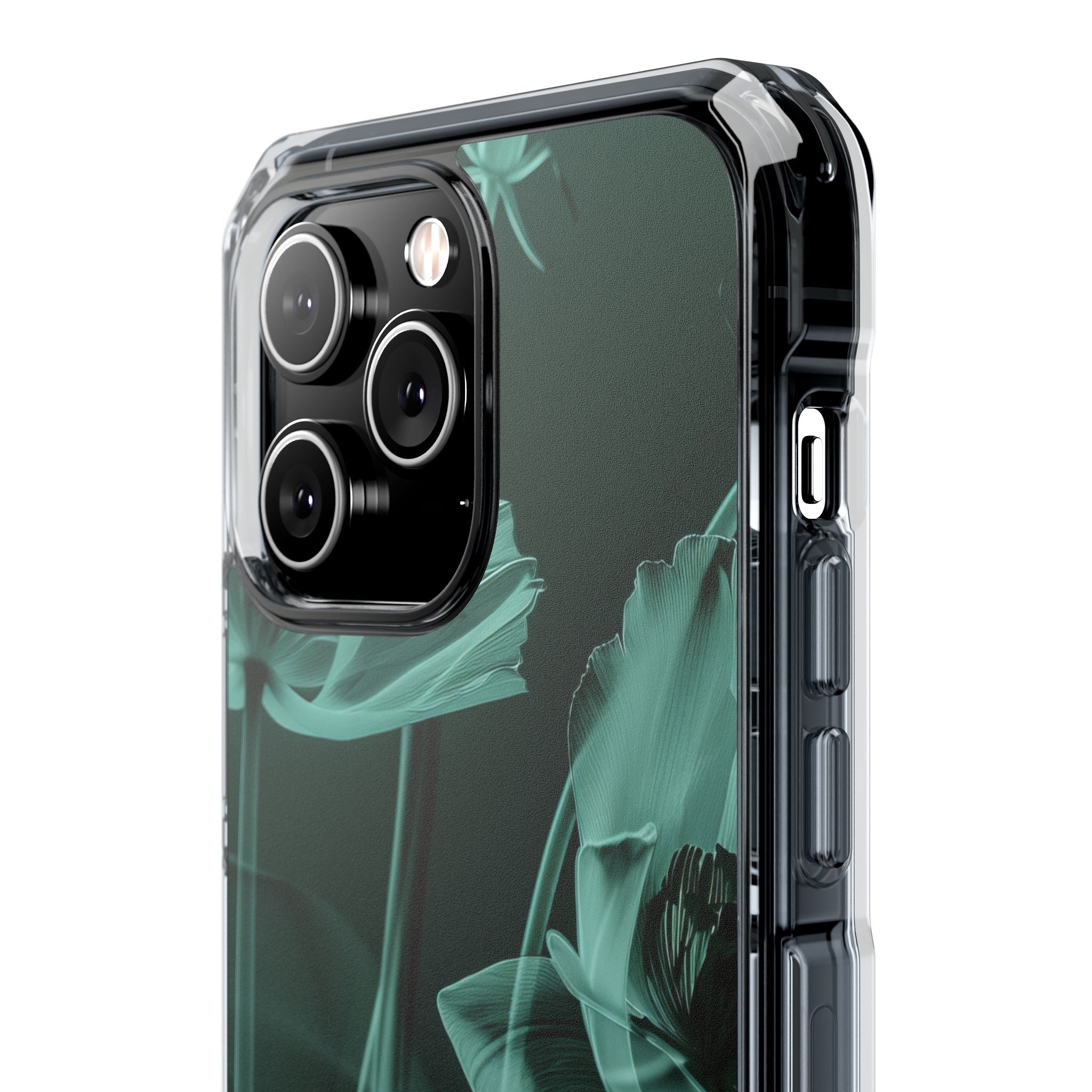 Teal Bloom Radiance iPhone 14 - Impact Clear+