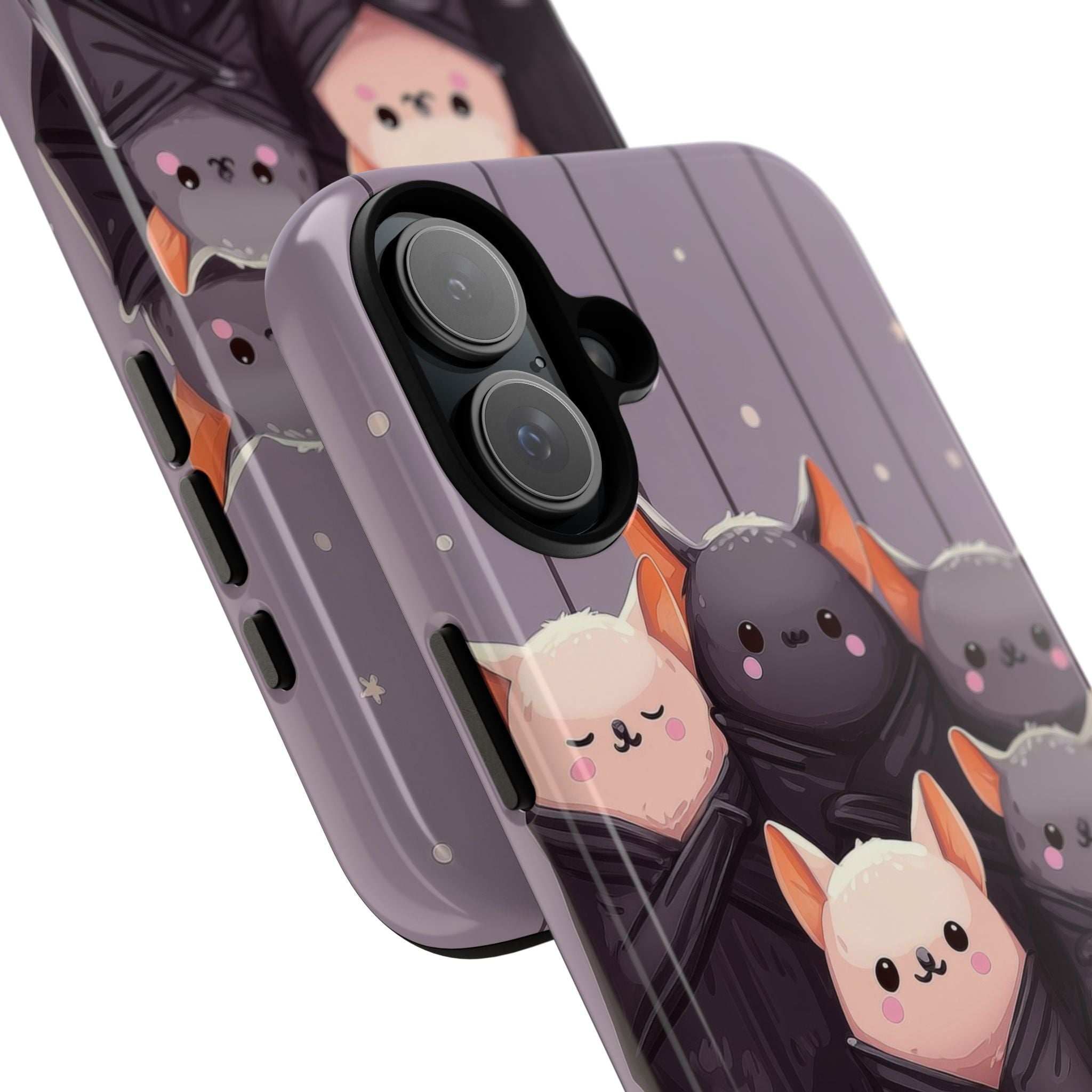 Playful Bats Hang - iPhone Case