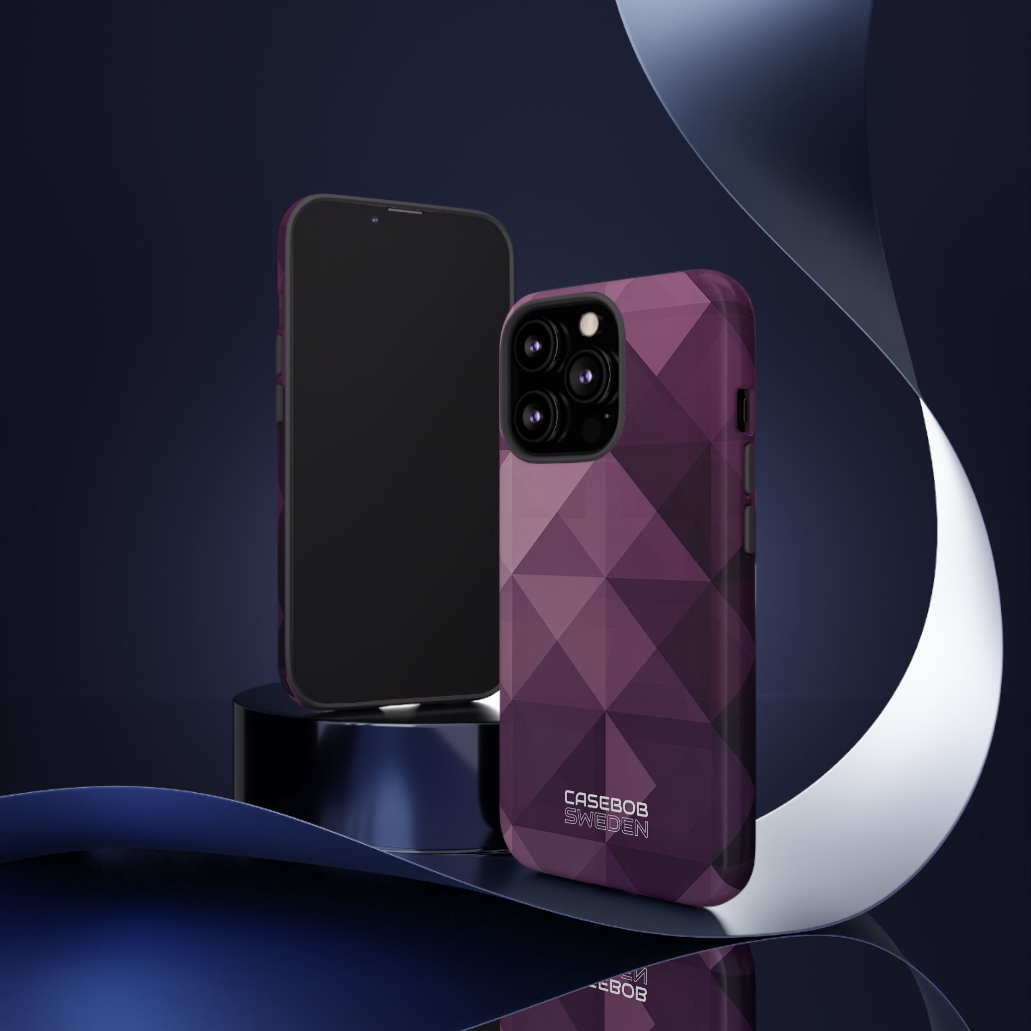 Purple Geometric Mosaic iPhone 13 - Tough