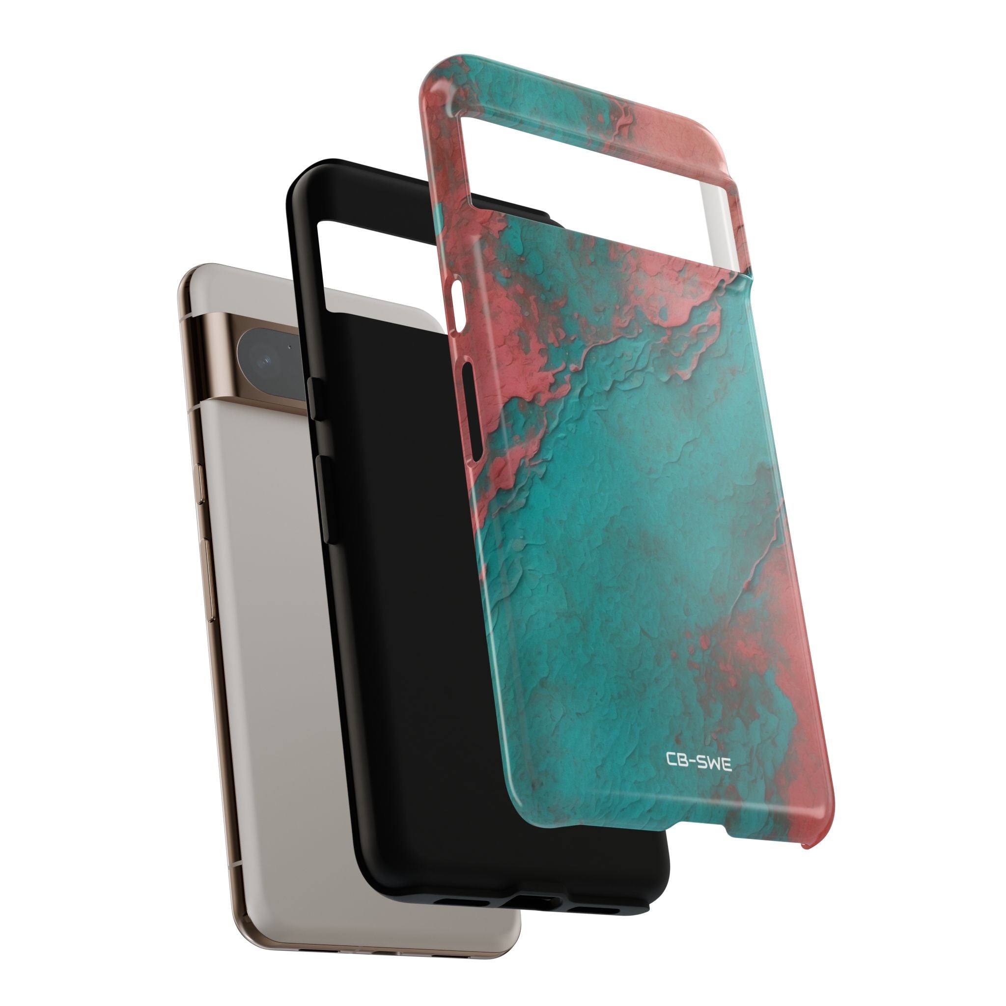 Turbulent Coral Flow - Google Pixel Case