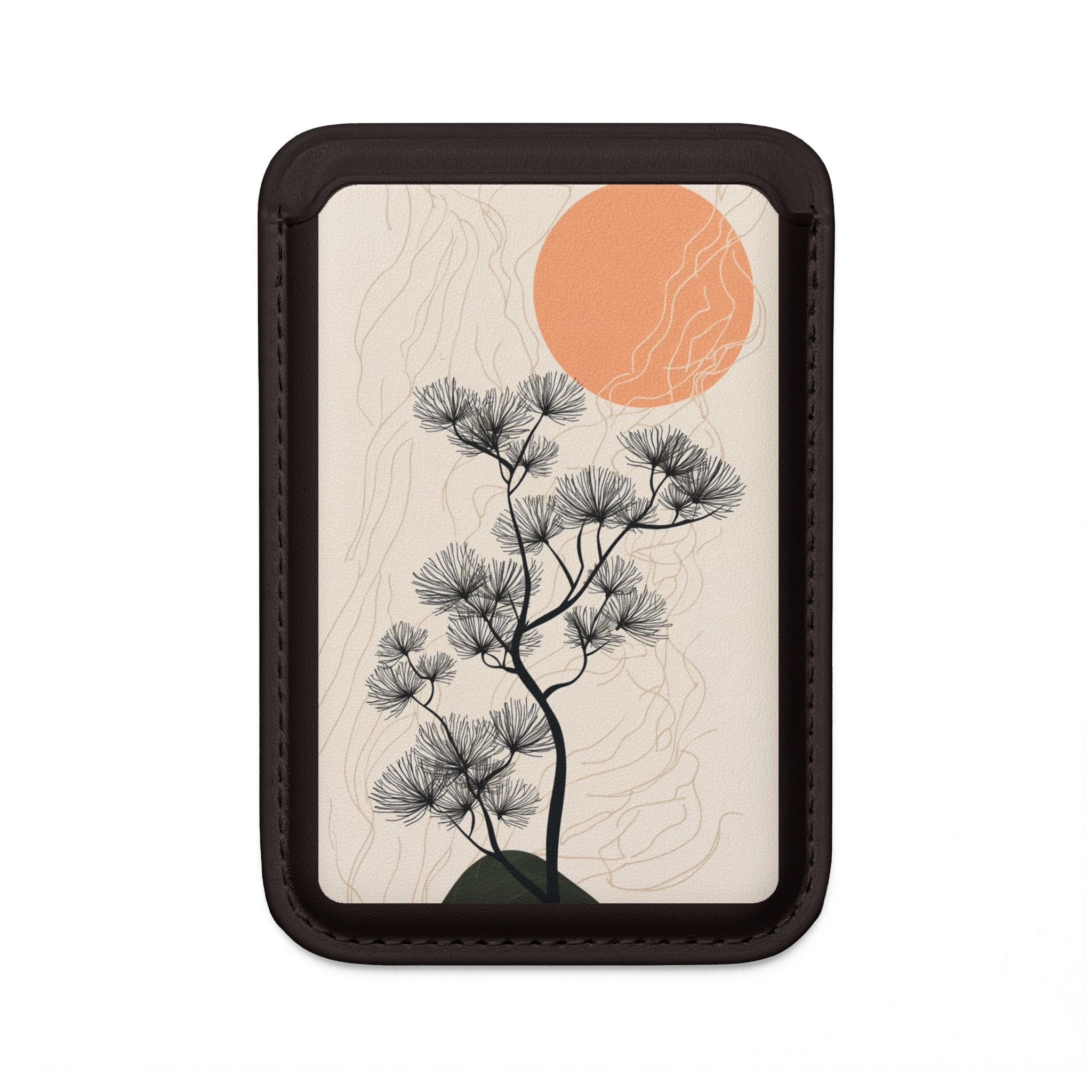 Spiky Tree Sunset Wallet – MagSafe Ready