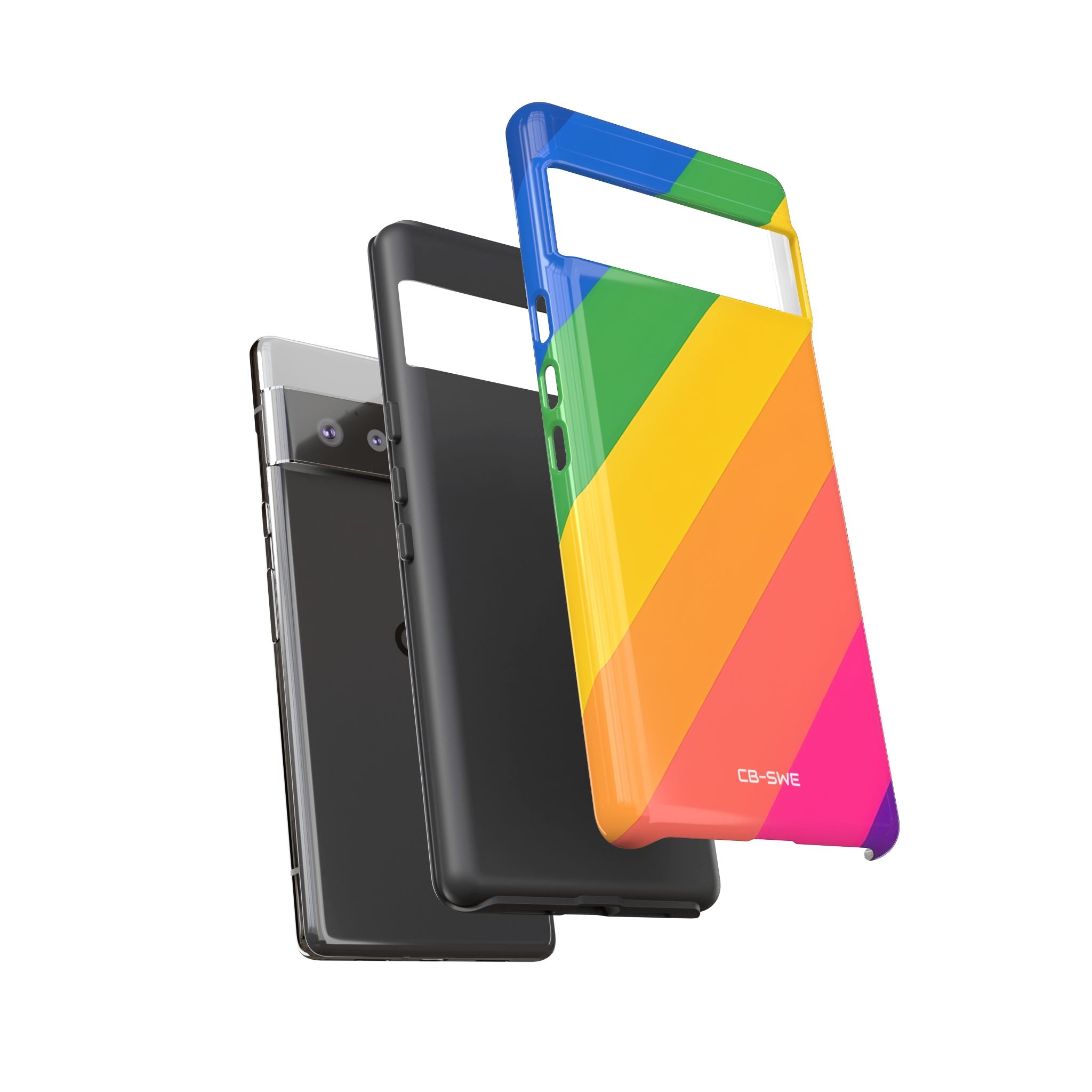 Vibrant Geometric Spectrum - Google Pixel Case