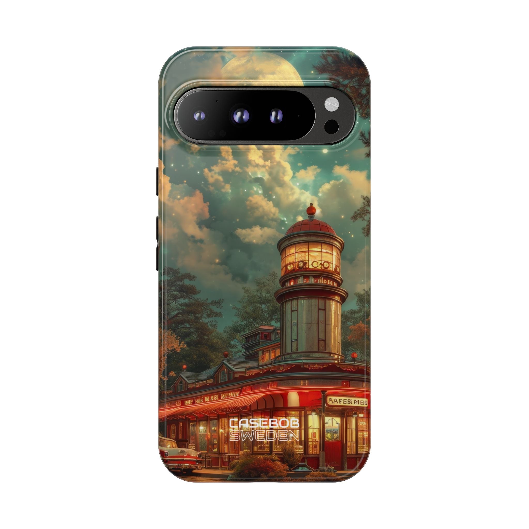 Retro Moonlight Cafe Google Pixel 9 - Tough