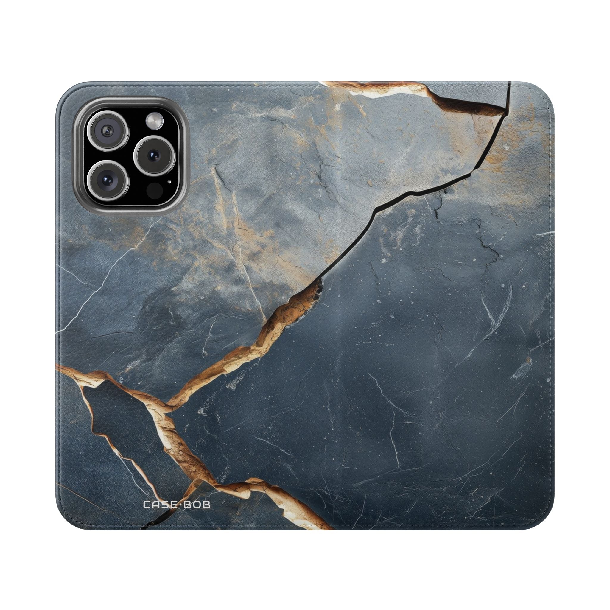 Copper Crackscape - iPhone 16 Max Case - Wallet