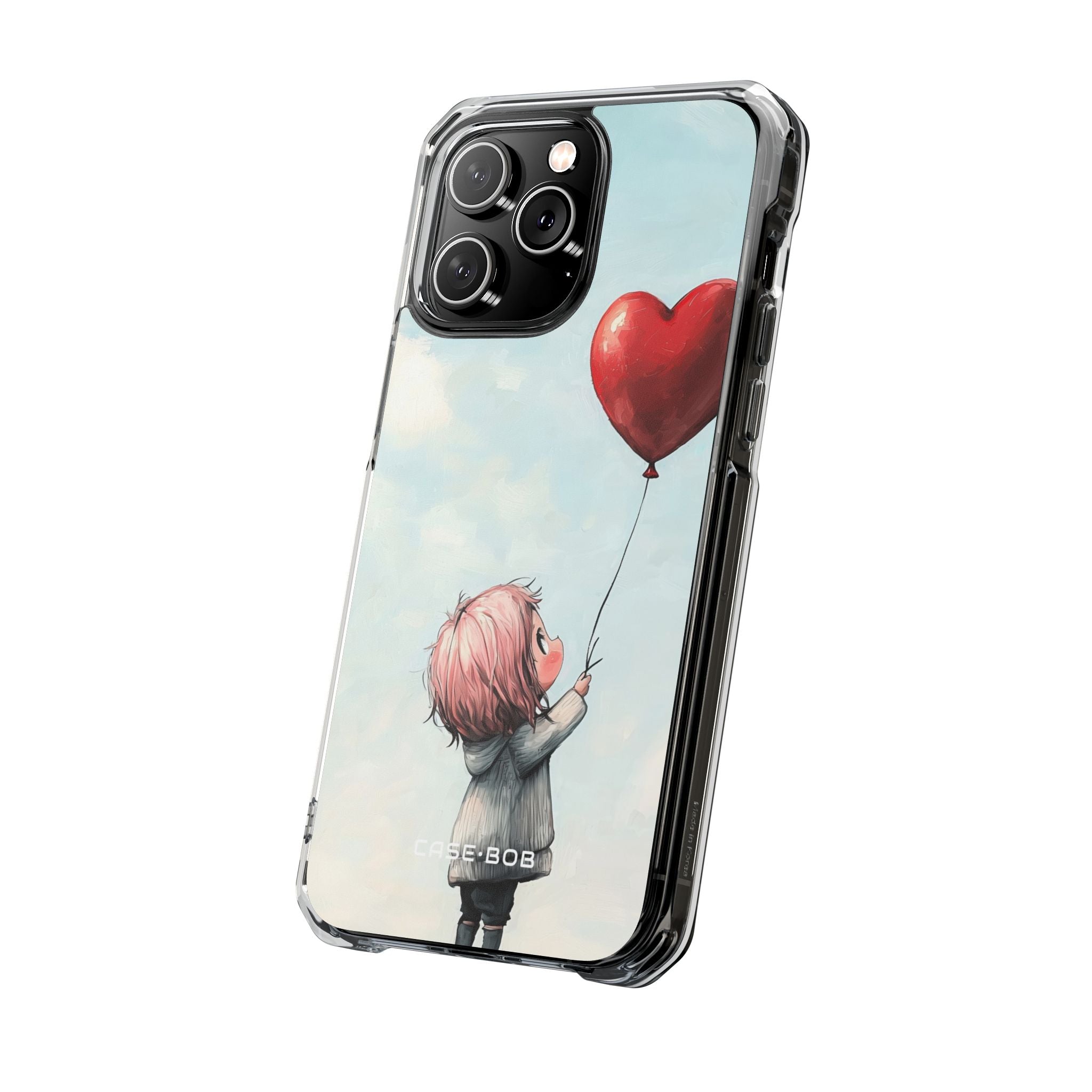 Heart Balloon Glow iPhone 14 Pro Max Case - Impact