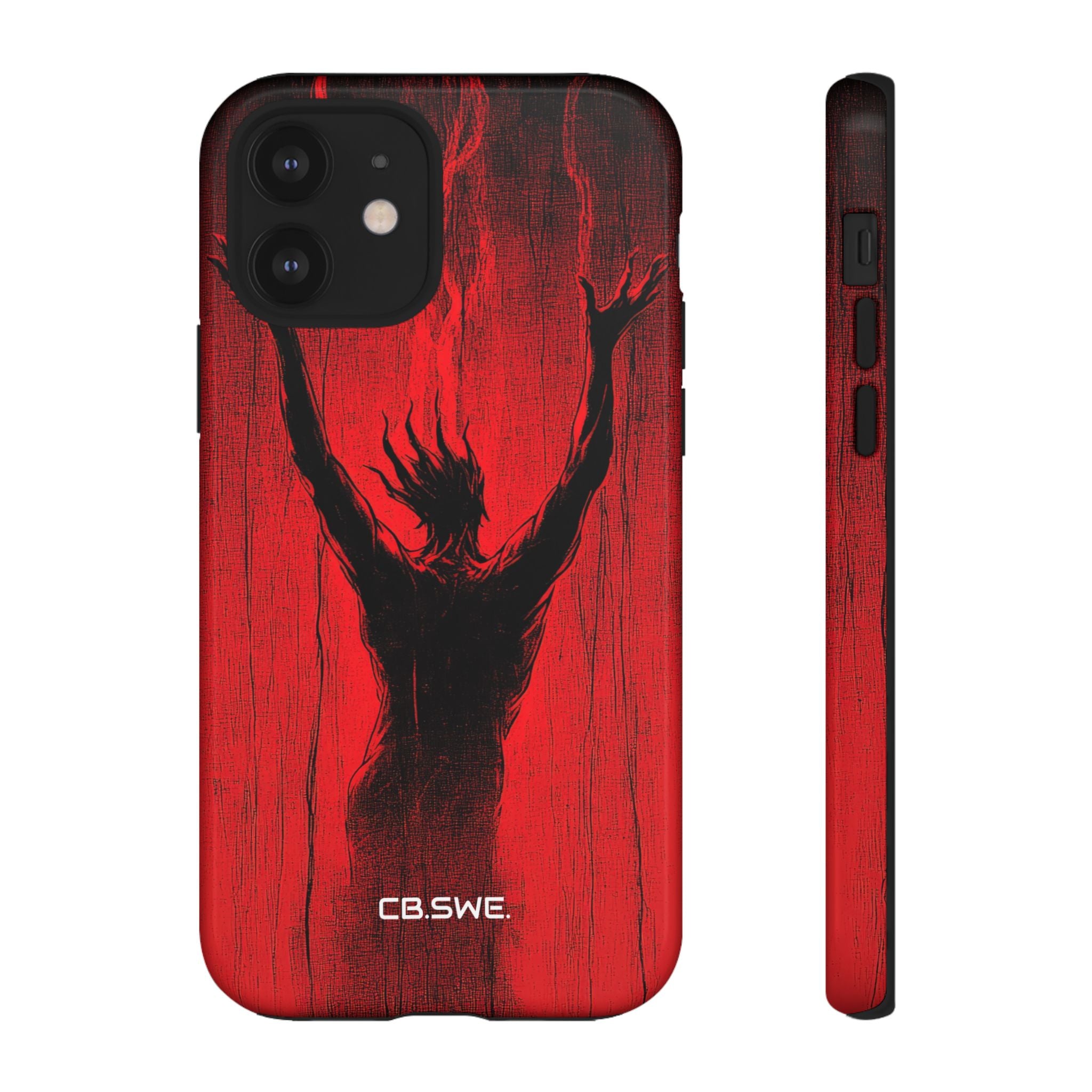 Dark Red Reflective Demons Arms Stre iPhone 12 - Tough