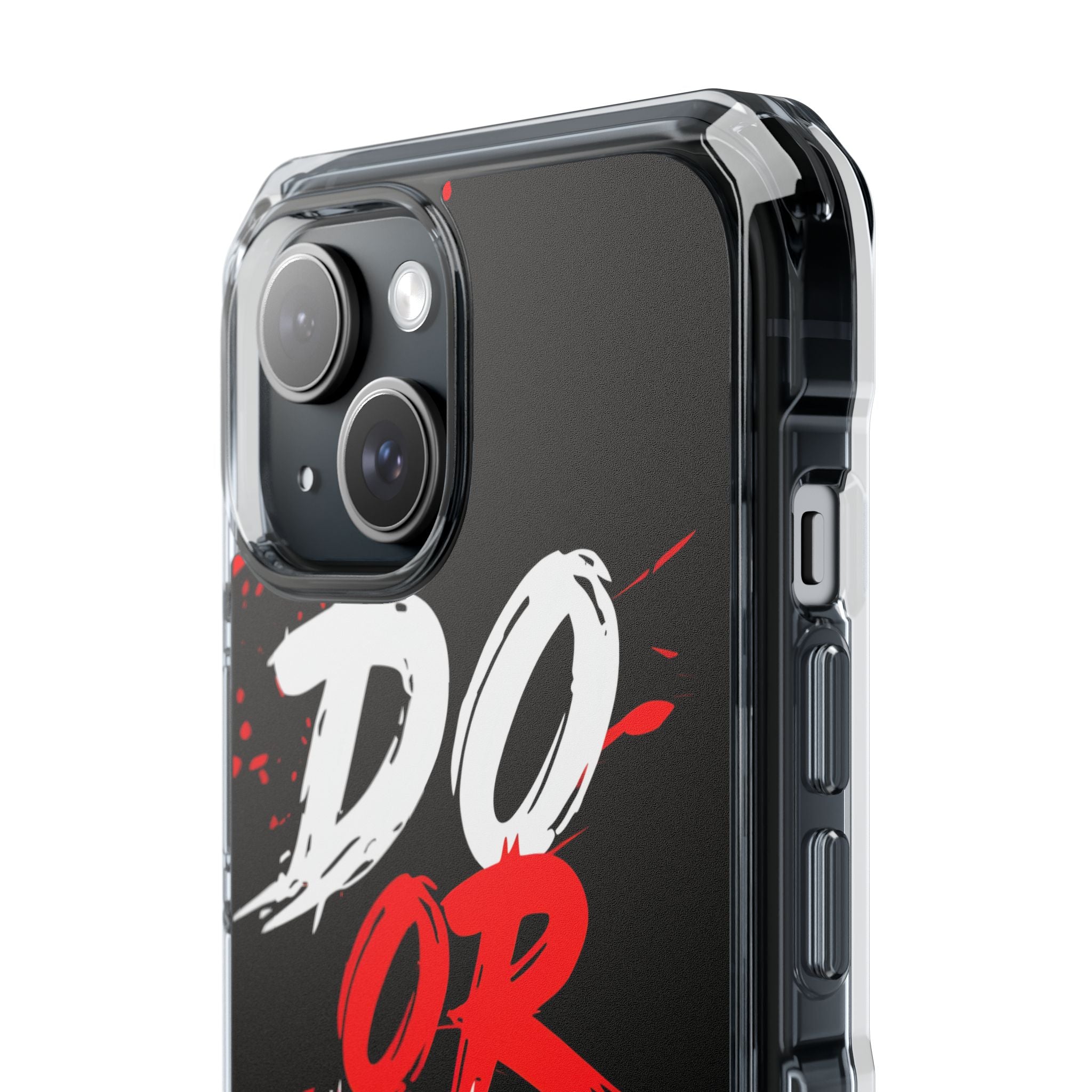 Red White Do or Die Motivational iPhone 15 - Impact Clear+