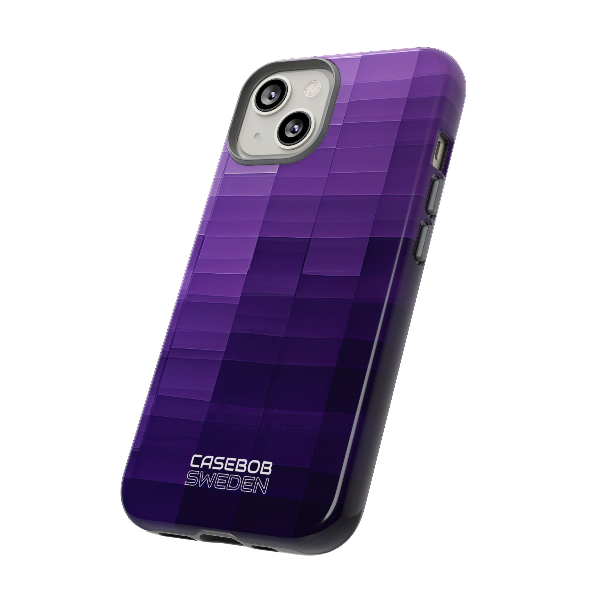 Purple Horizon Grid iPhone 14 - Resistente