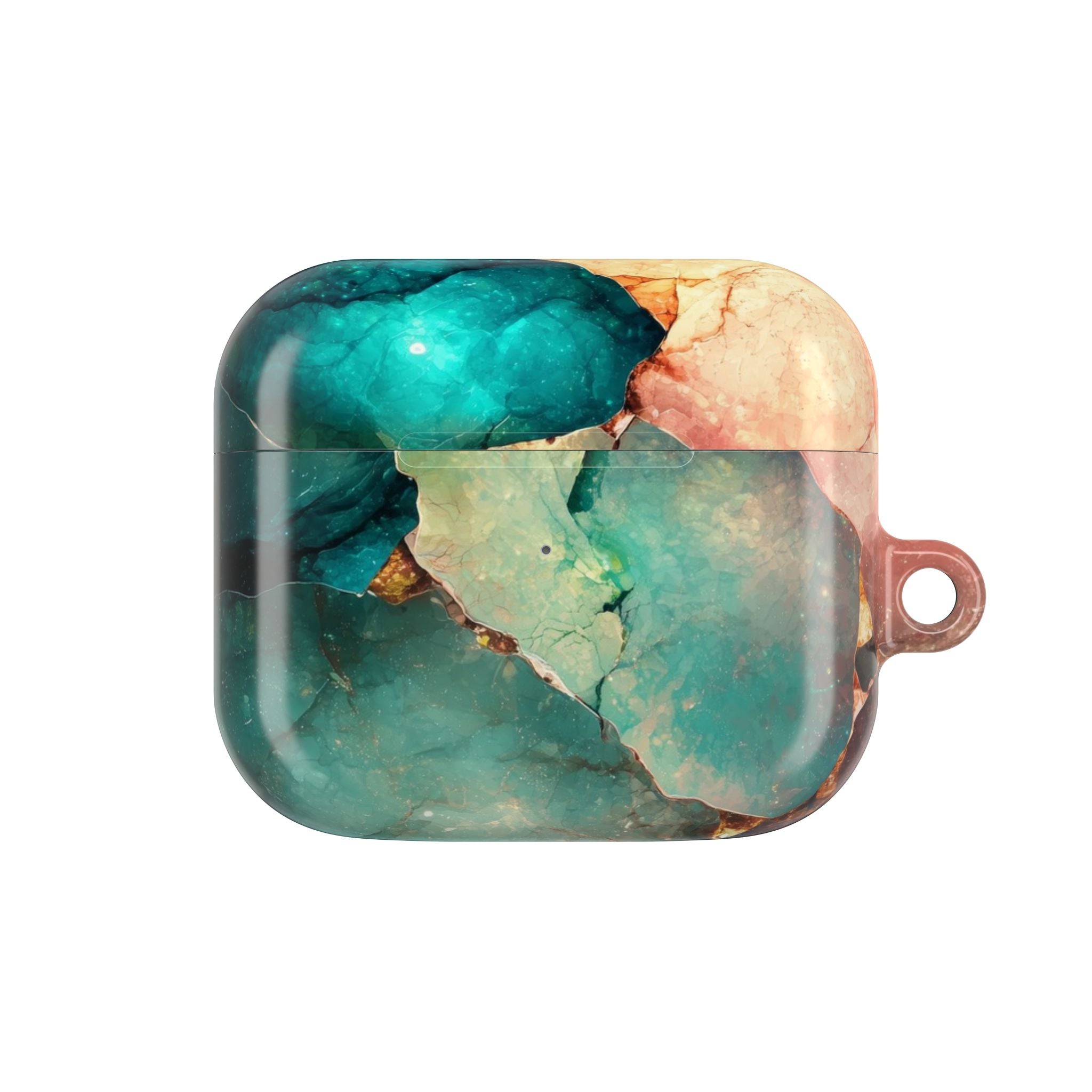Fractured Gemstone Teal - AirPods Case