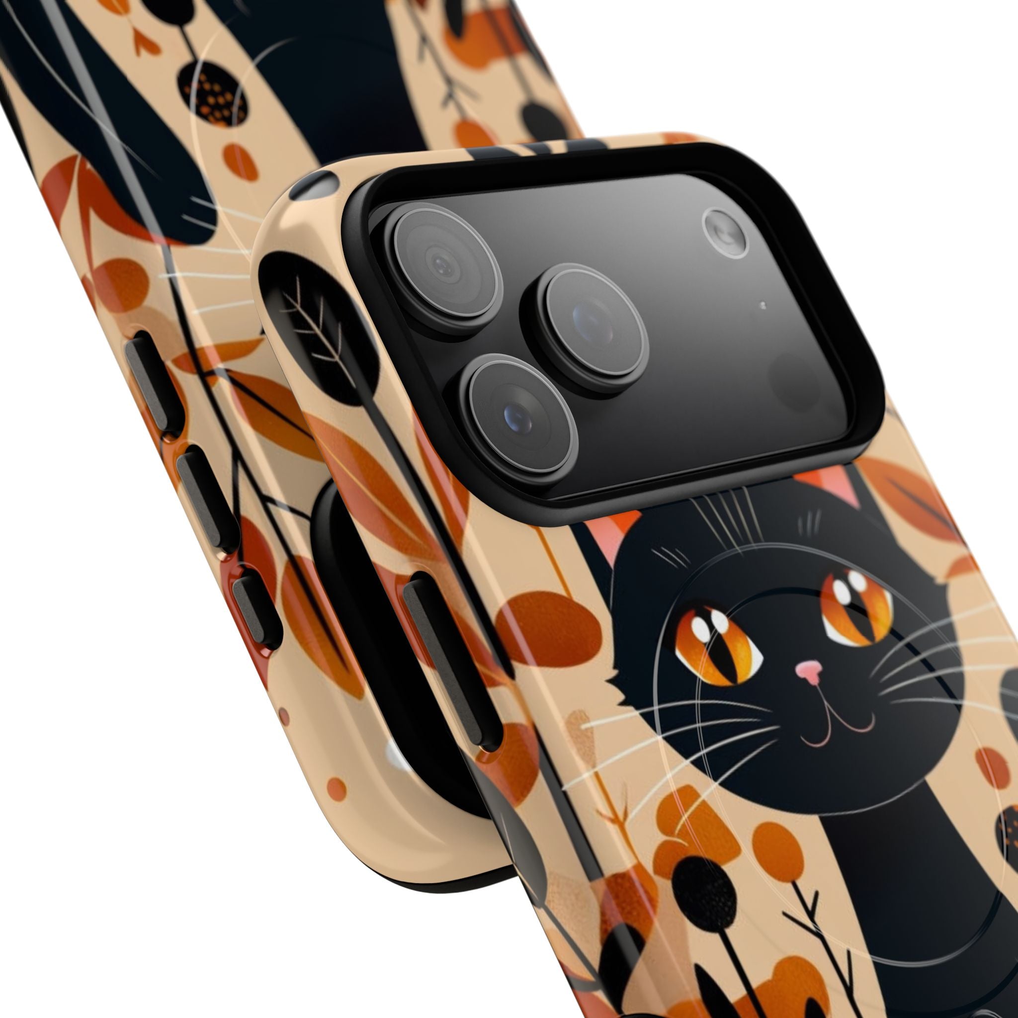 Black Cat Glow iPhone 17 Pro Max Case - Tough+