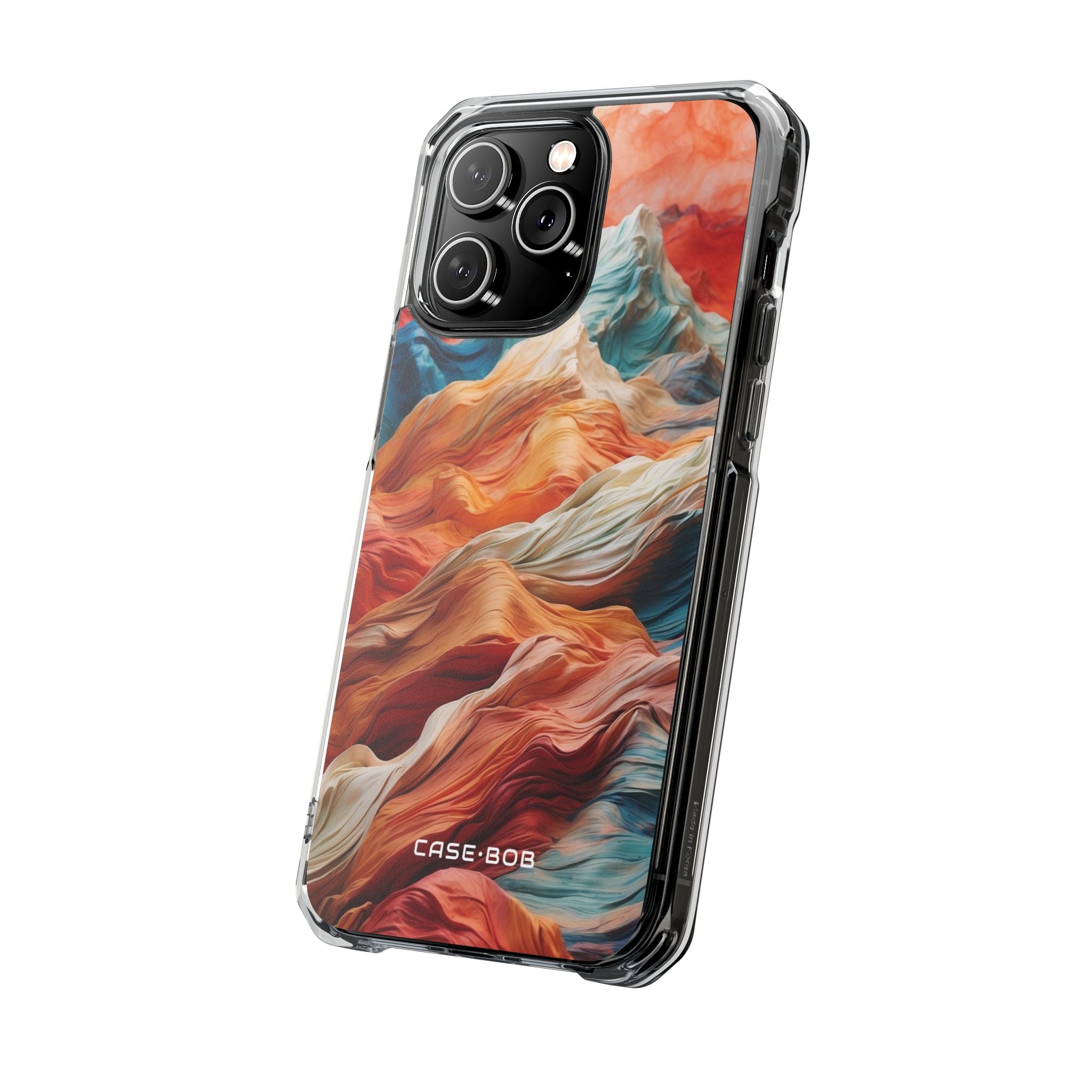 Fabric Peaks Cream iPhone 14 Pro Max Case - Impact