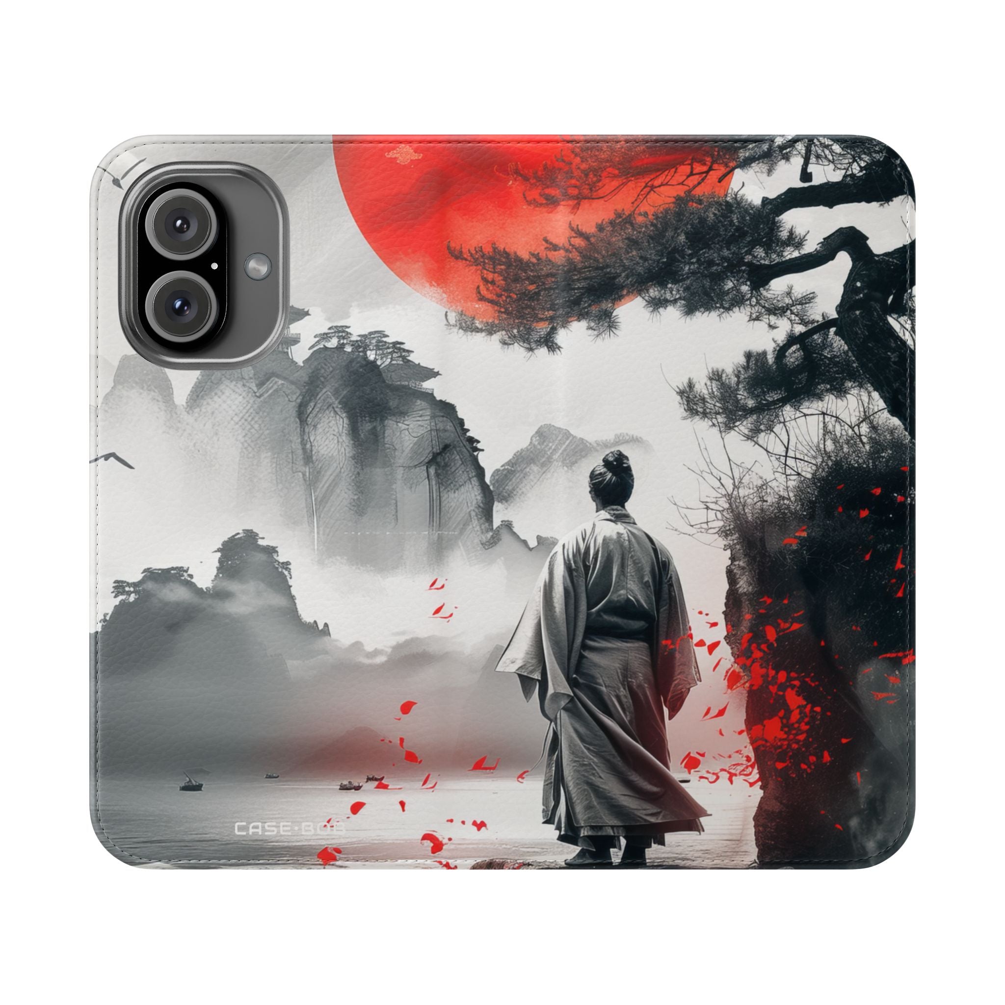 Red Sun Serenity - iPhone 16 Case - Wallet