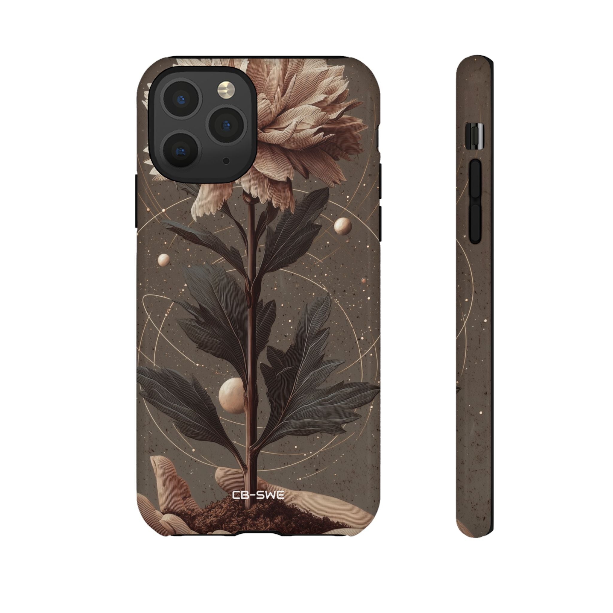 Celestial Flower Embrace - iPhone Case