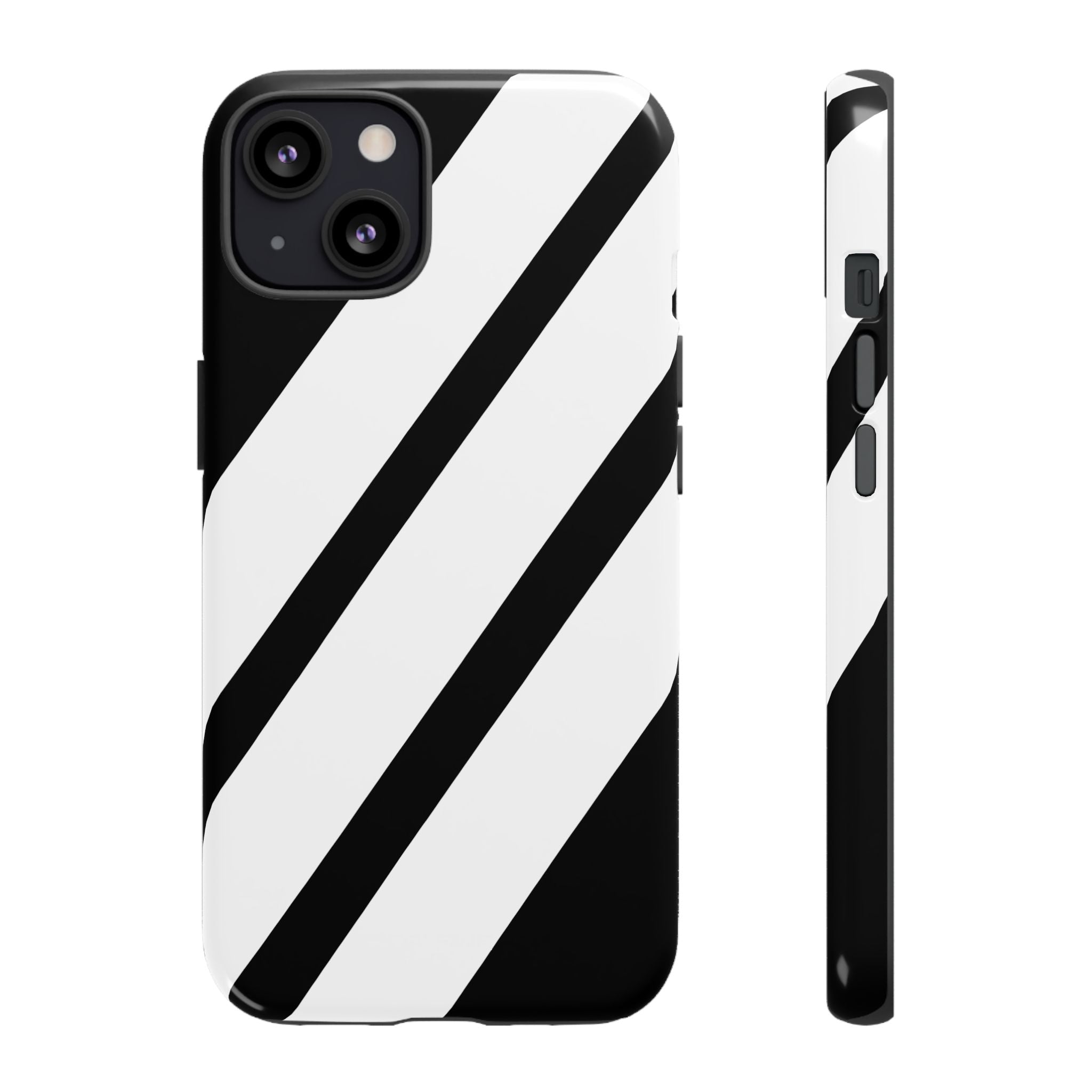 Monochrome Diagonal Symmetry - iPhone Case