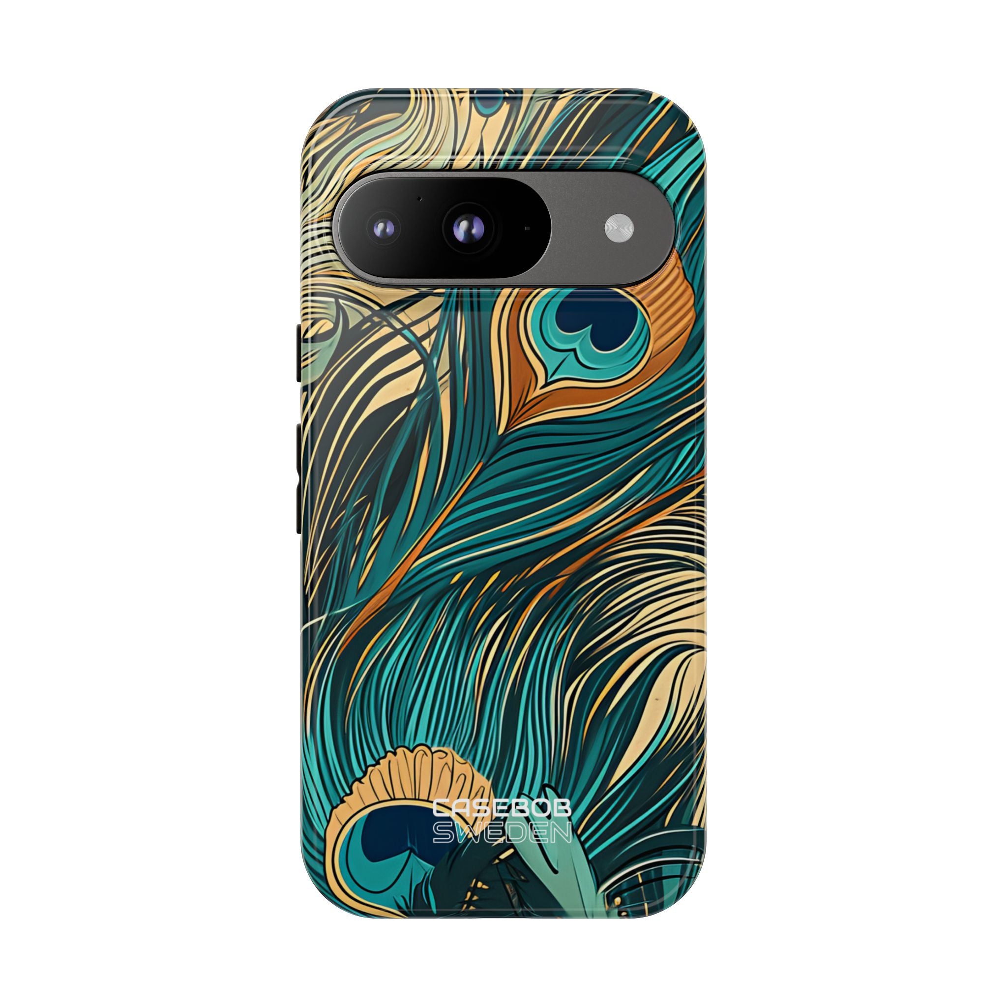 Peacock Feather Whirl Google Pixel 9 - Tough