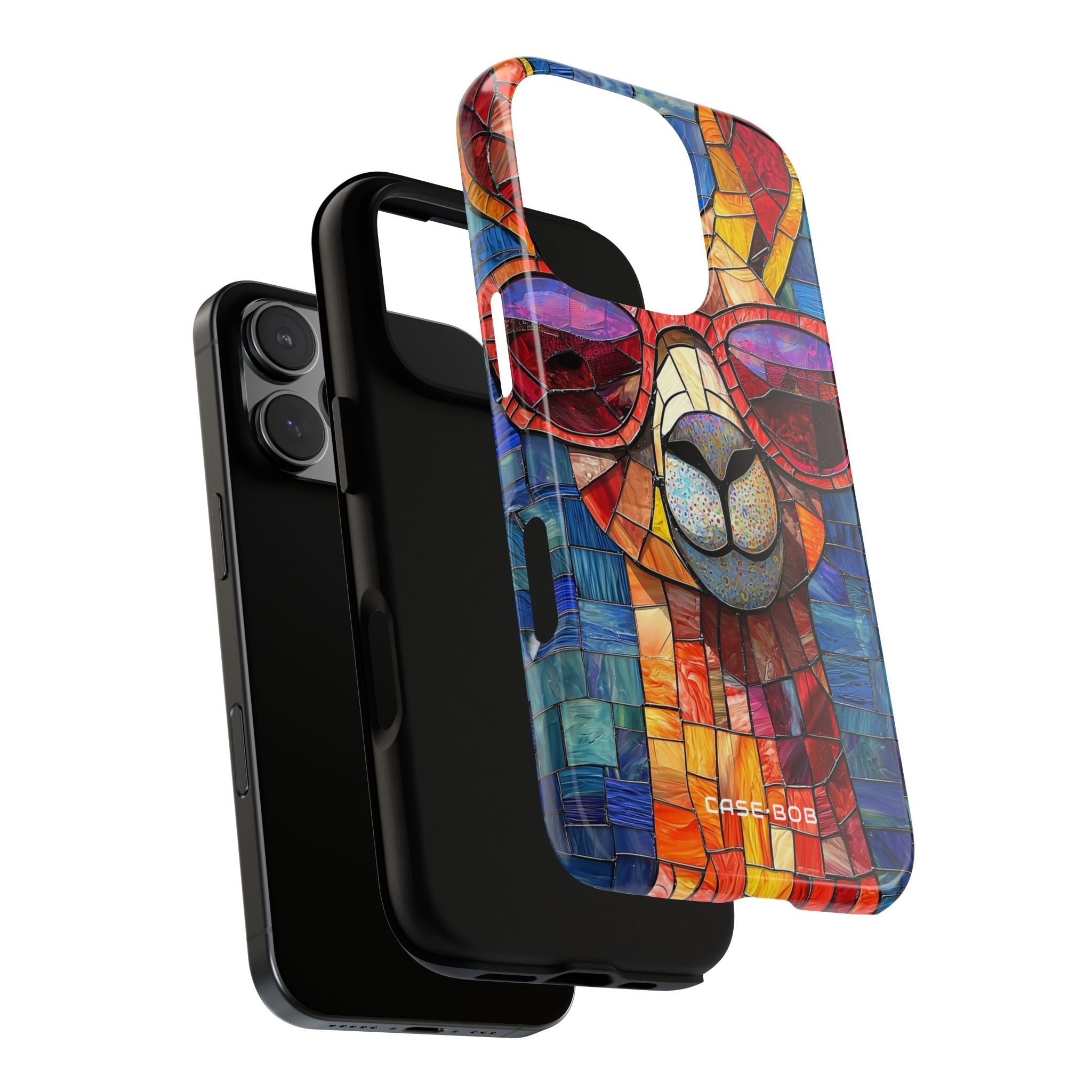 Llama Mosaic Glow iPhone 16 Pro Case - Tough