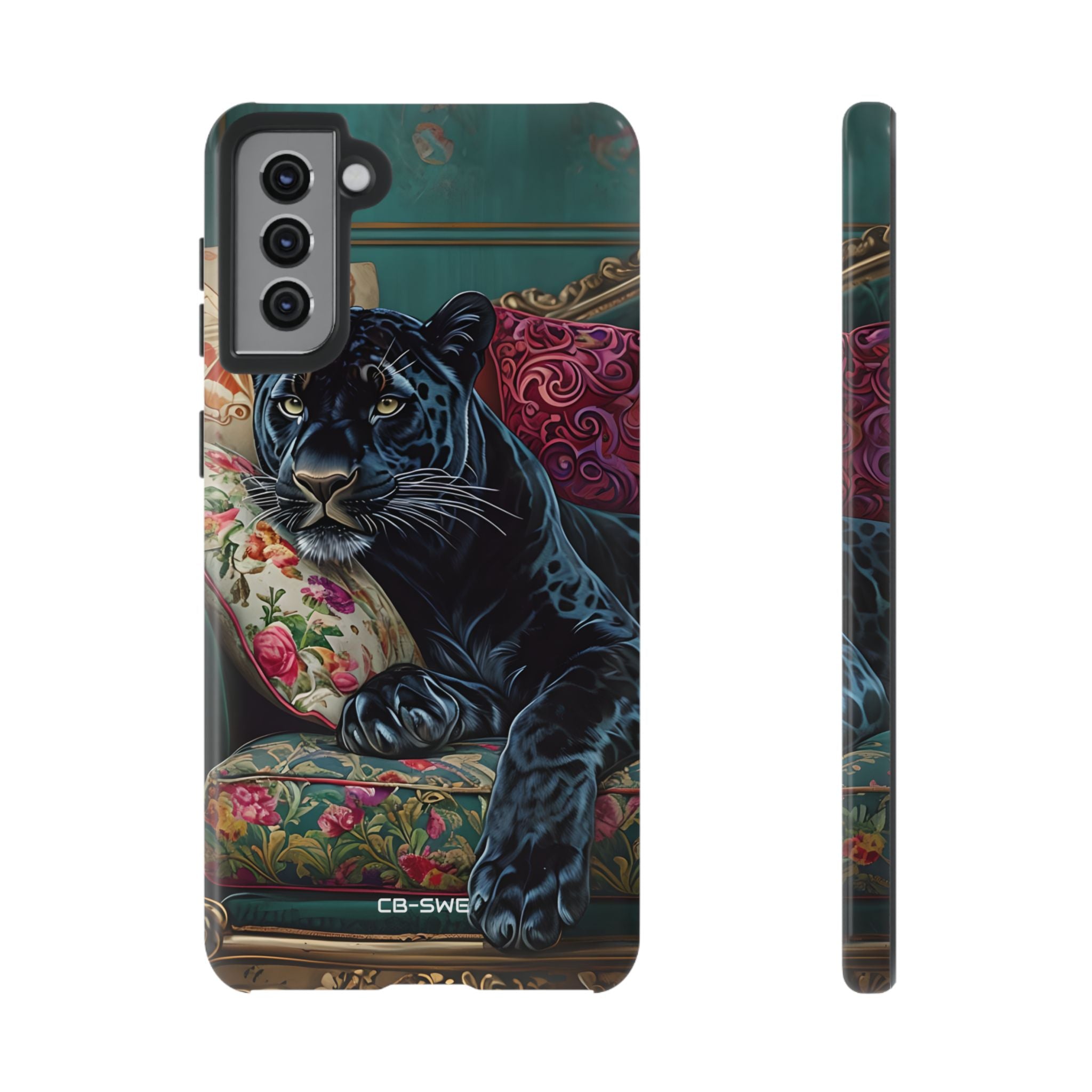 Panther on Vintage Chaise - Samsung Case