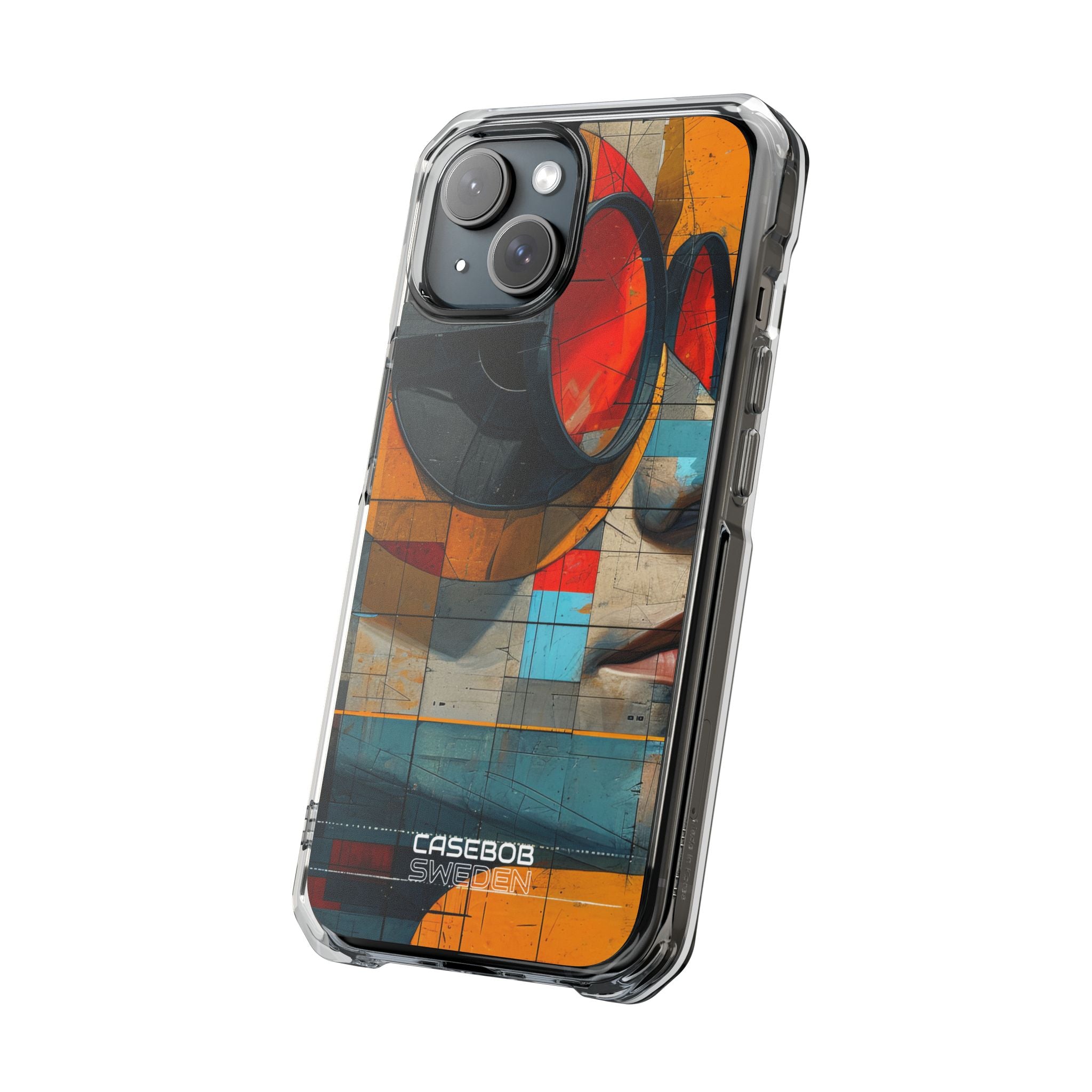 Futuristic Cubist Visions iPhone 15 - Impact Clear+