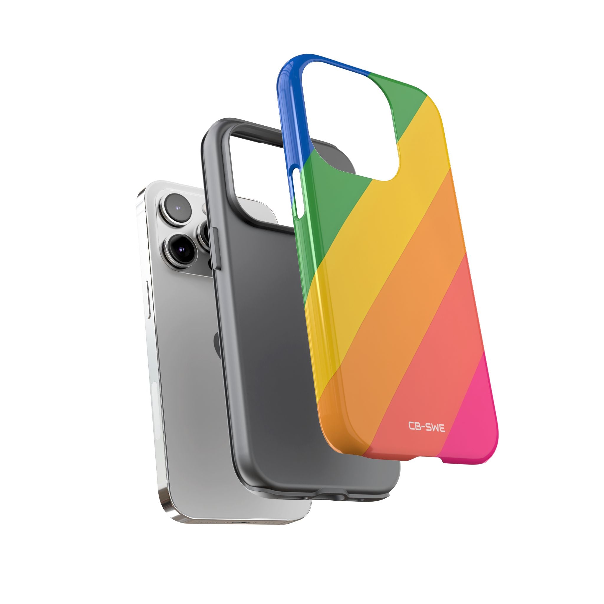 Vibrant Geometric Spectrum - iPhone Case