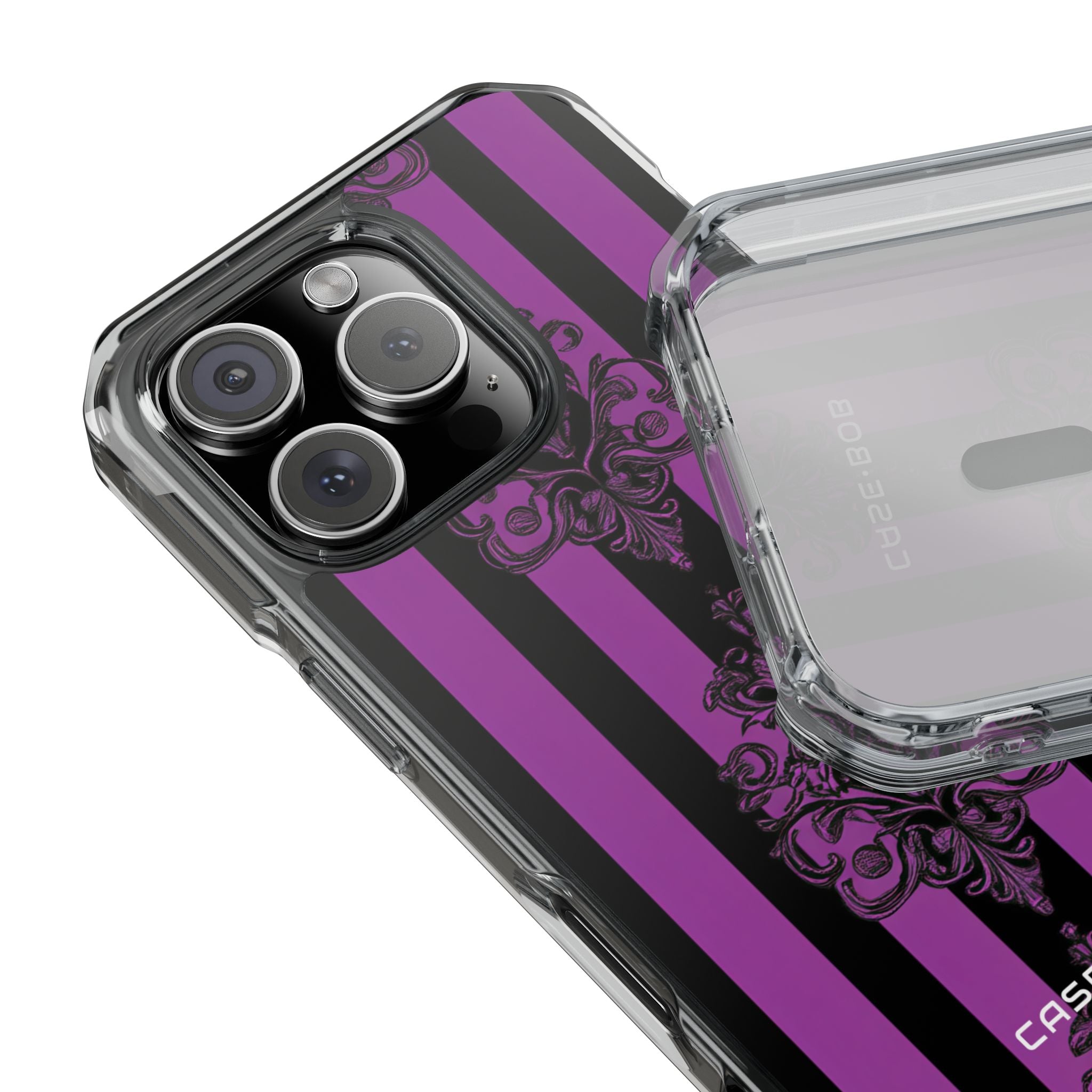 Damask Elegance Purple iPhone 16 Pro Case - Impact